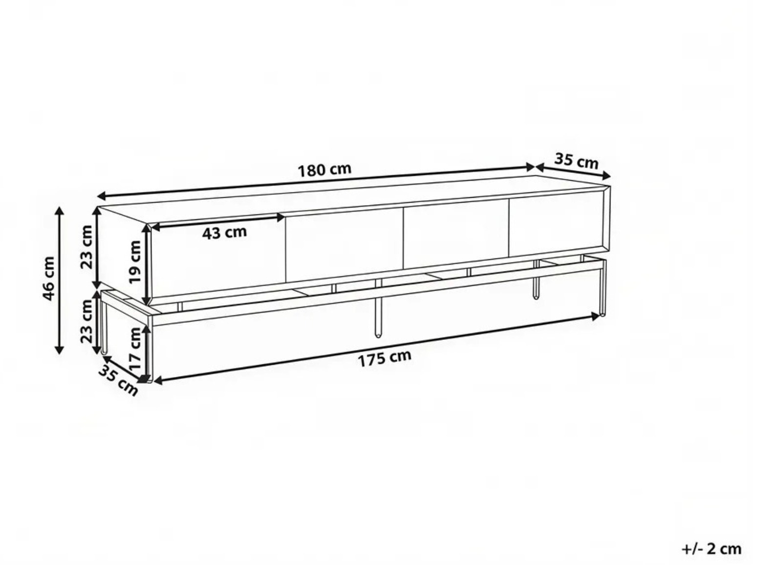 TV komoda Berwyn 3272