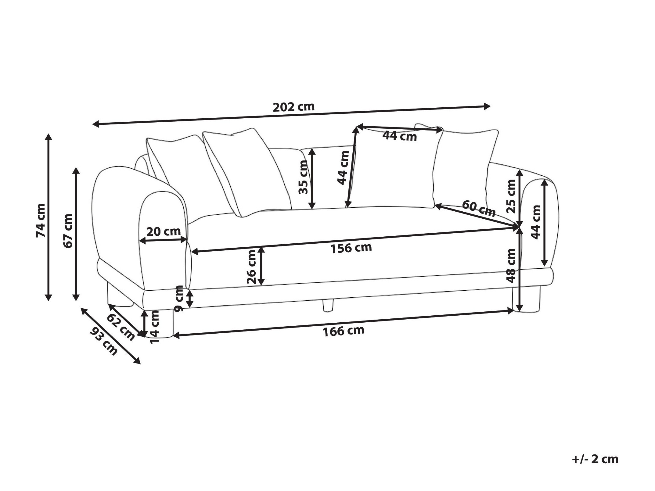 Sofa Berwyn 3274 (Belo)