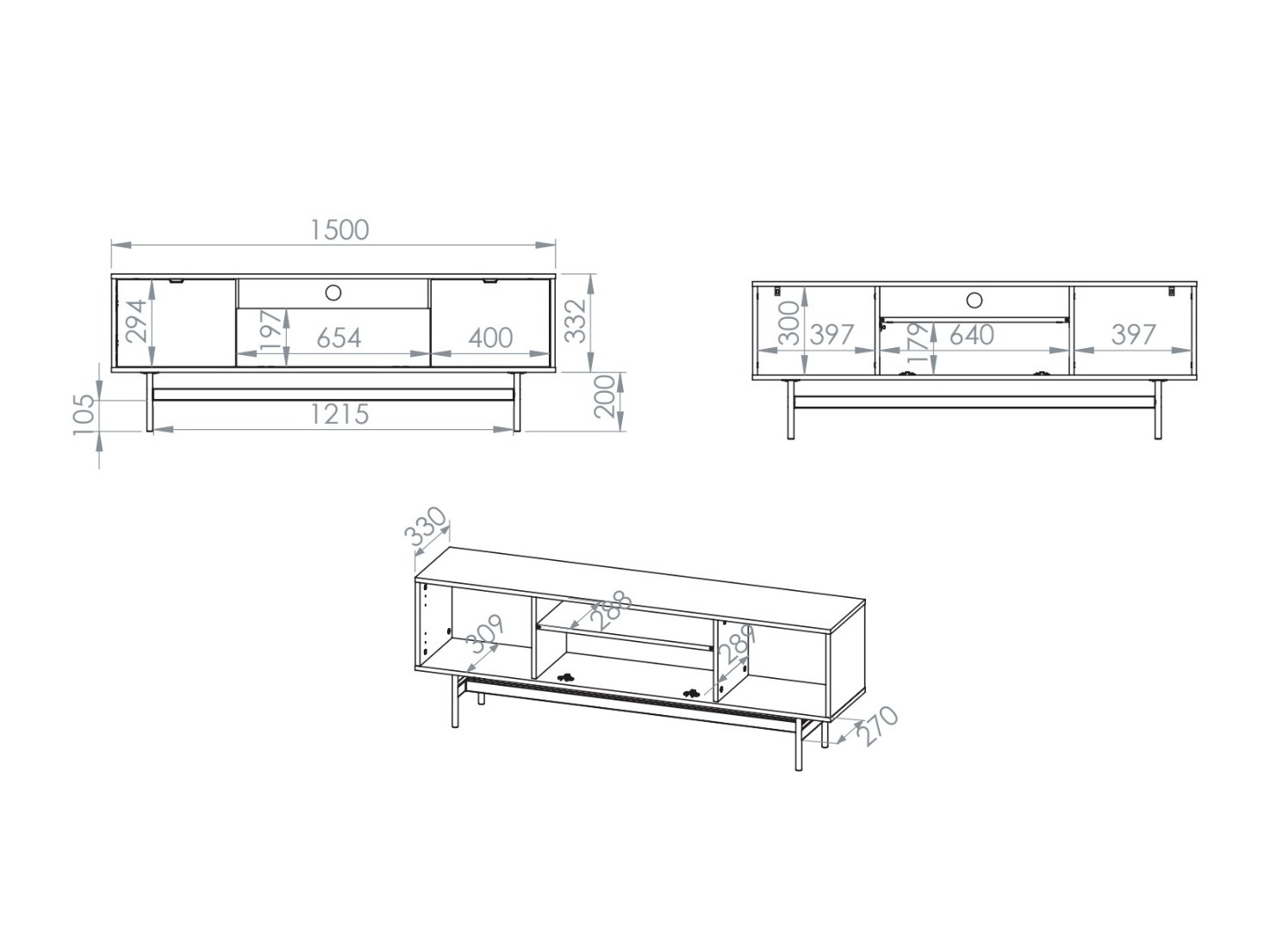 TV komoda Morsero 108