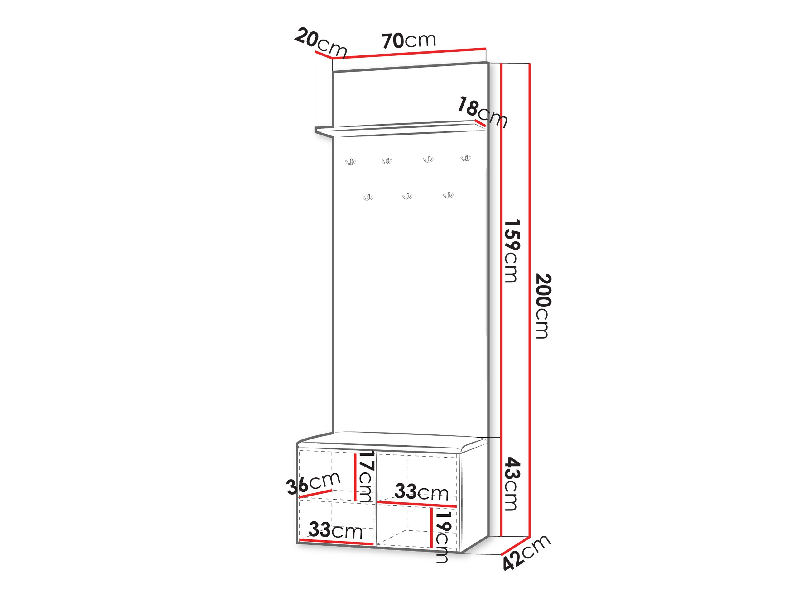 Set za hodnik Comfivo 561