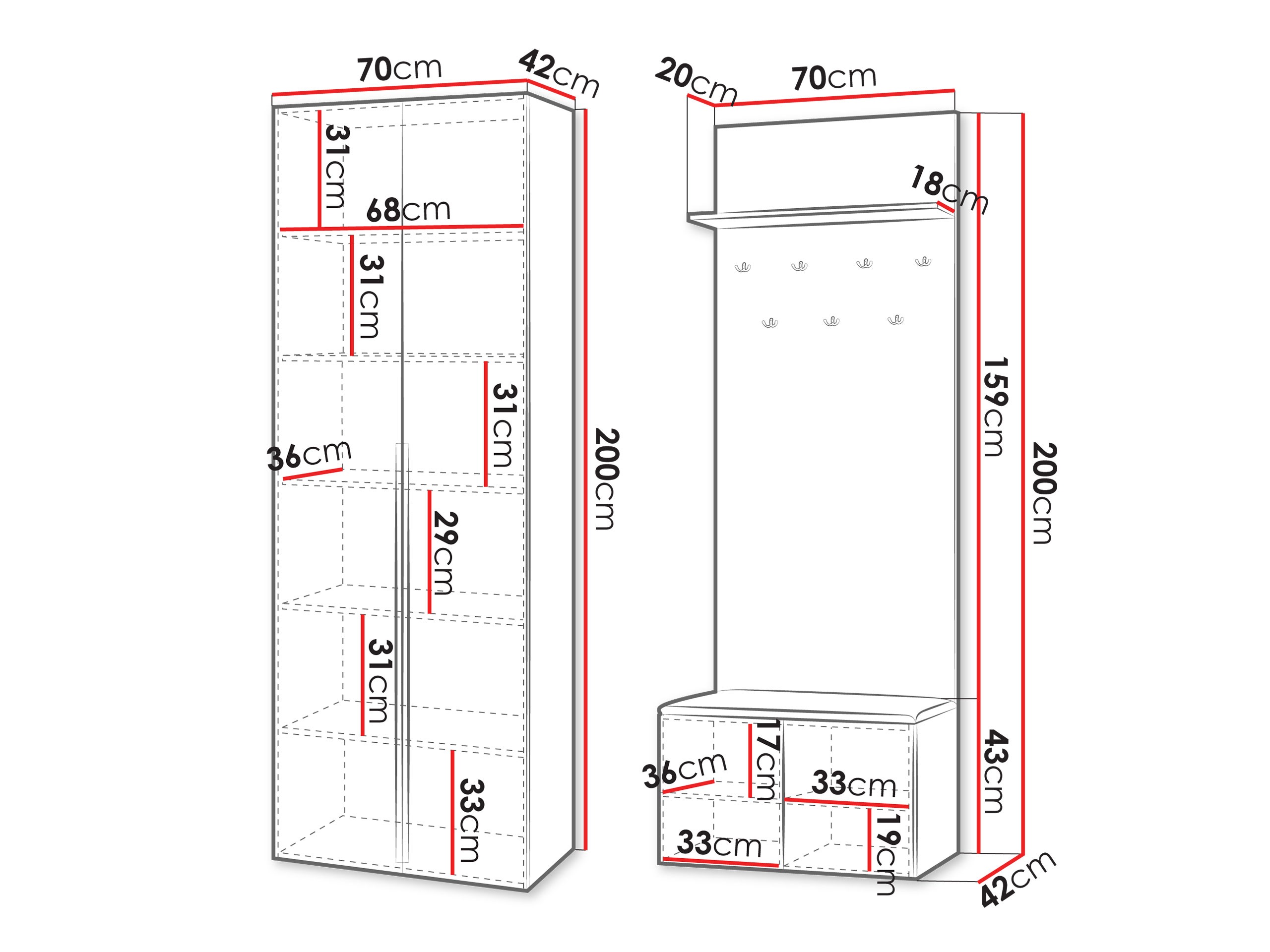 Set za hodnik Comfivo 562