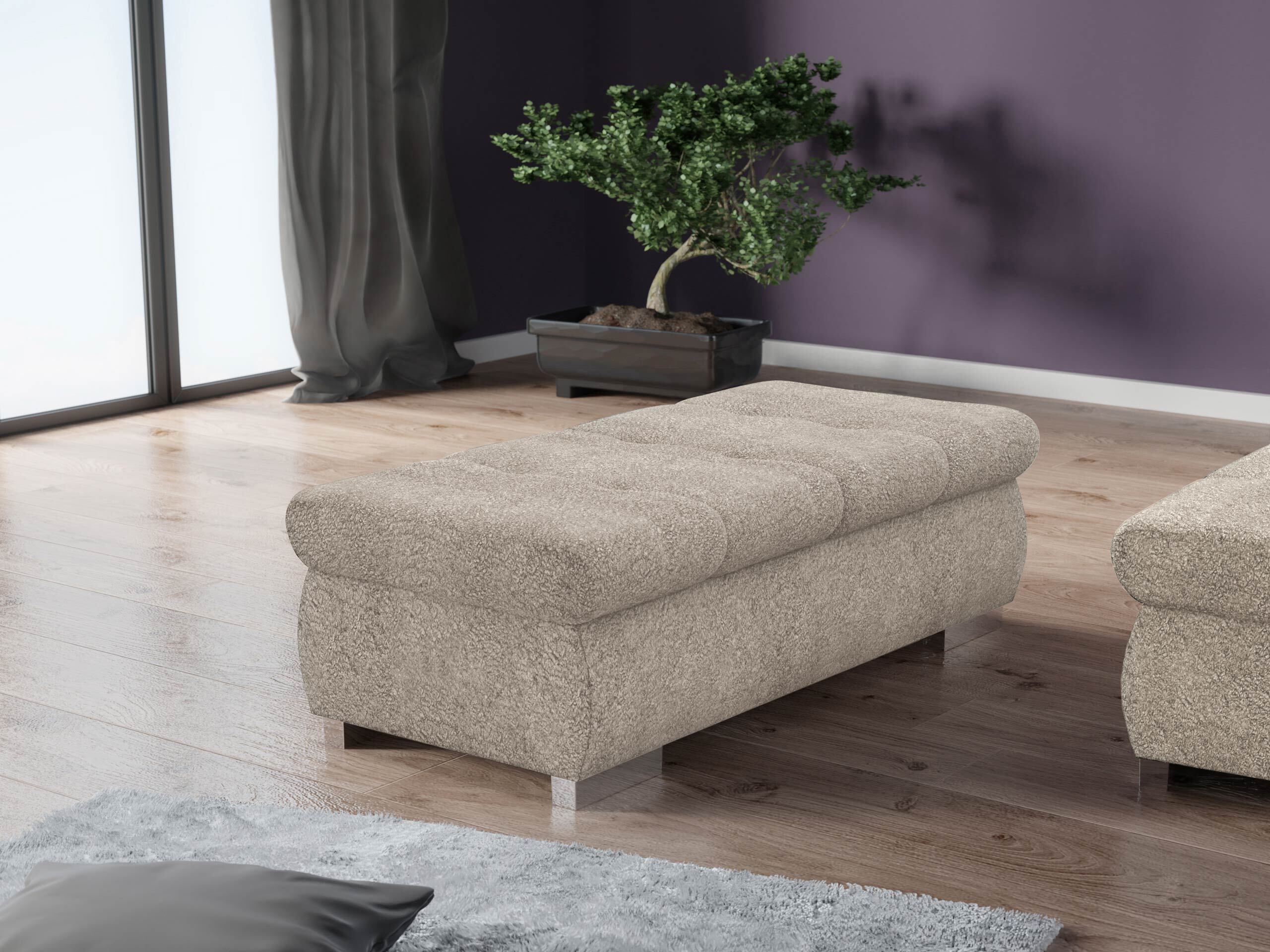 Tapacirana klupa Comfivo Nitor I (Coral 50)