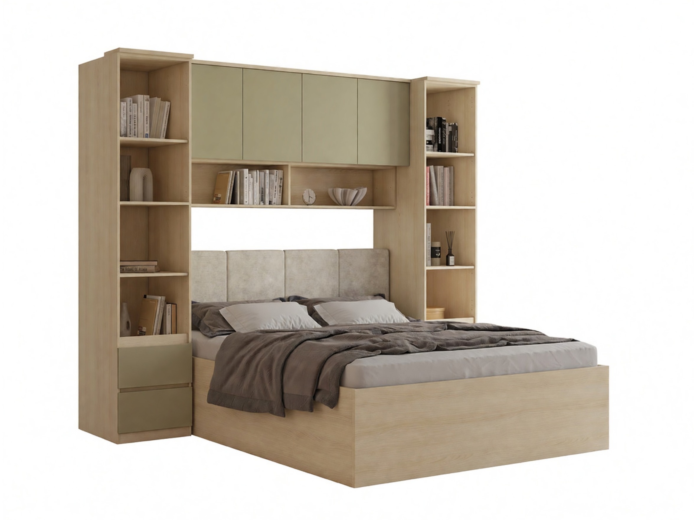 Set spavaća soba Nolcala 124 (Hrast + Eukaliptus)
