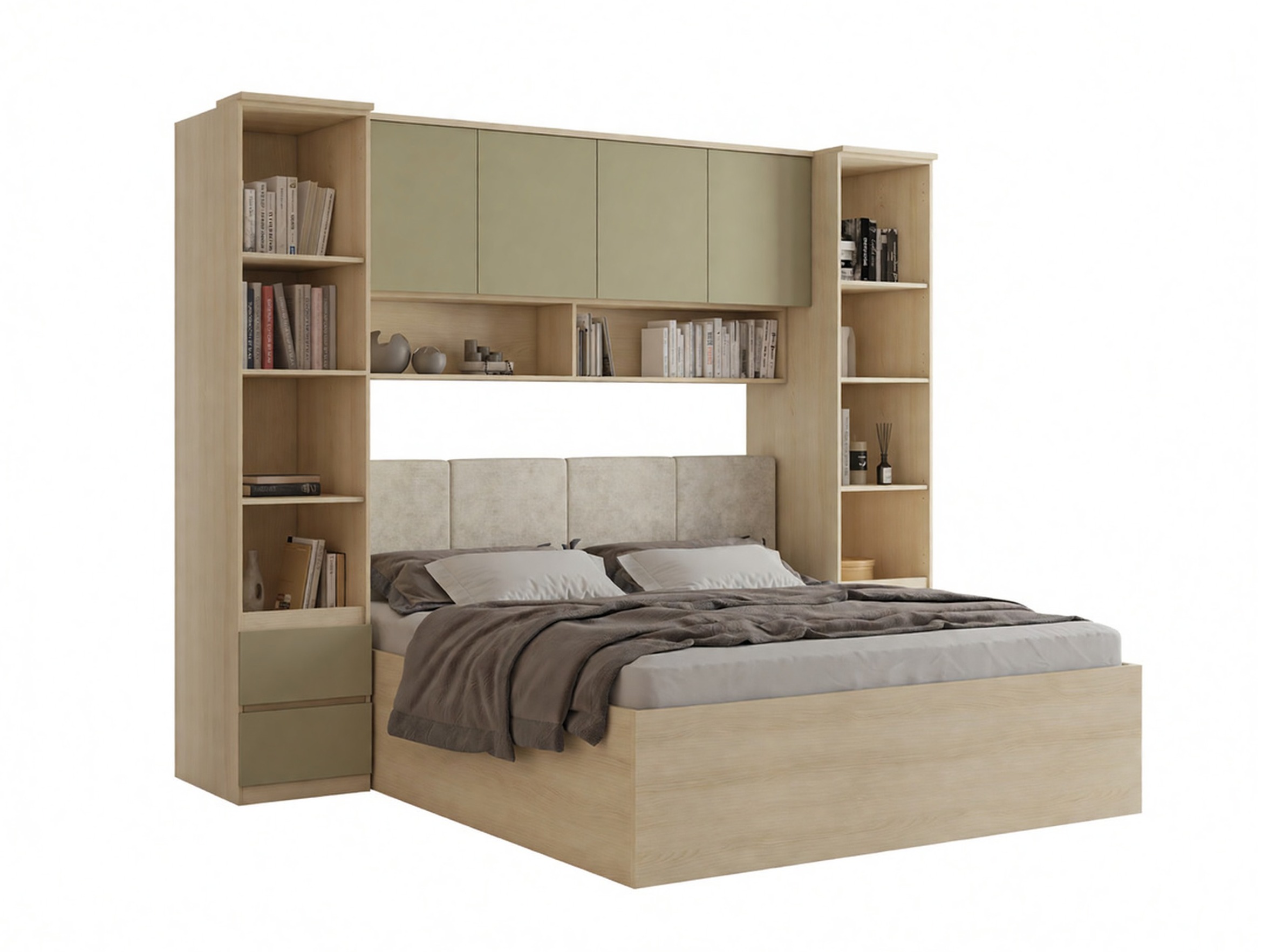 Set spavaća soba Nolcala 124 (Hrast + Eukaliptus)