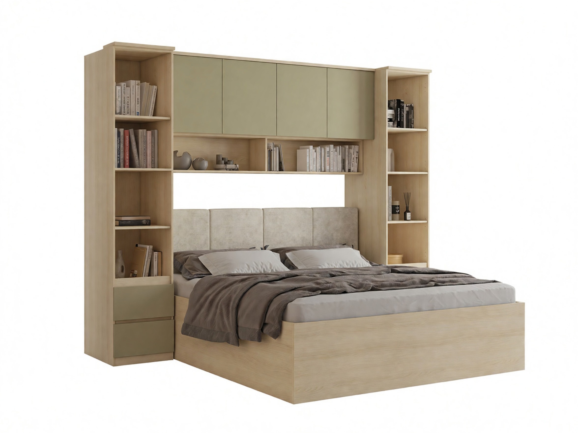 Set spavaća soba Nolcala 124 (Hrast + Eukaliptus)