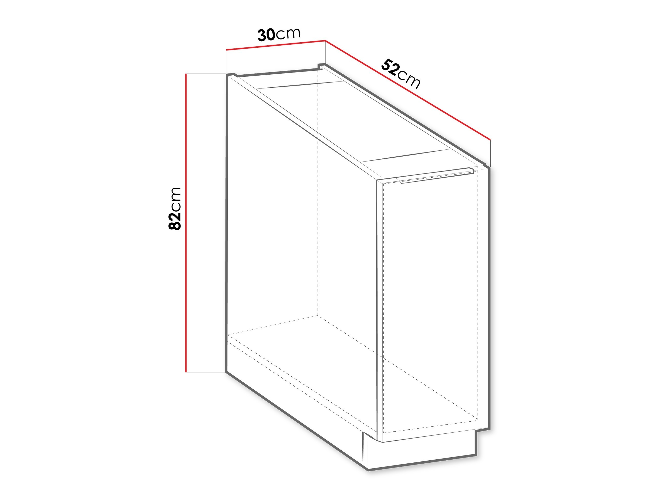 Modularni ormar sa korpom na izvlačenje Sole 102