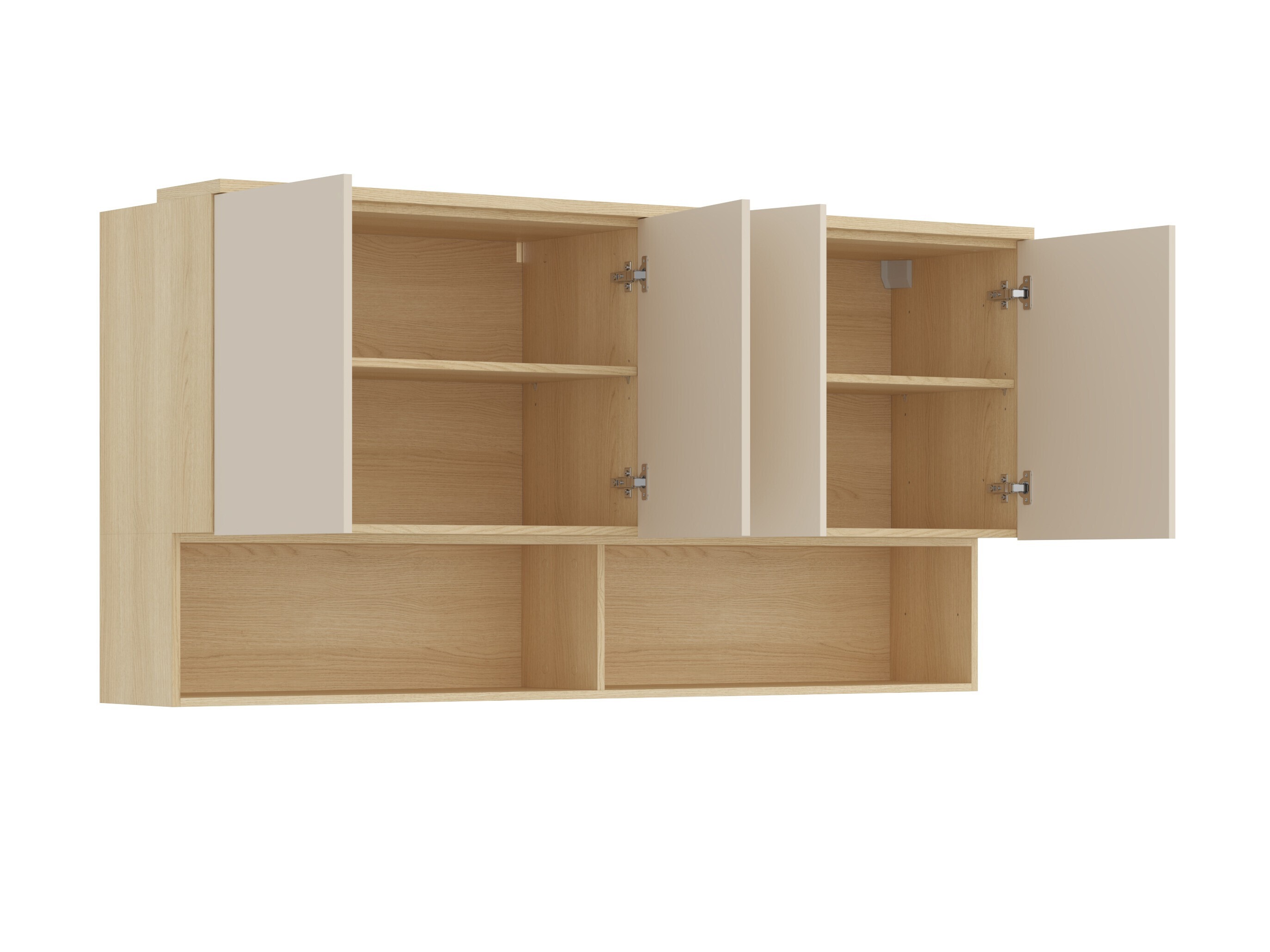 Set spavaća soba Nolcala 125 (Hrast + Bež)