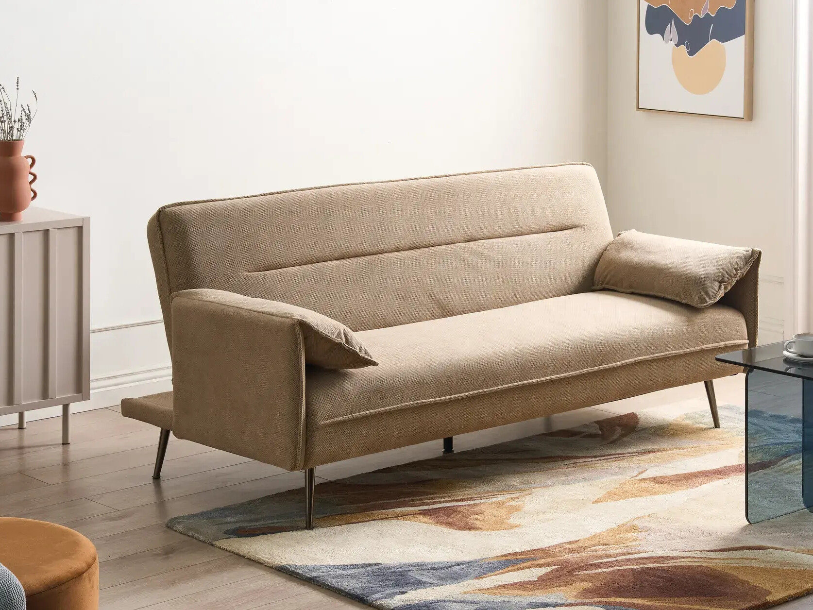 Sofa na razvlačenje Berwyn 3284 (Svetlo smeđa)