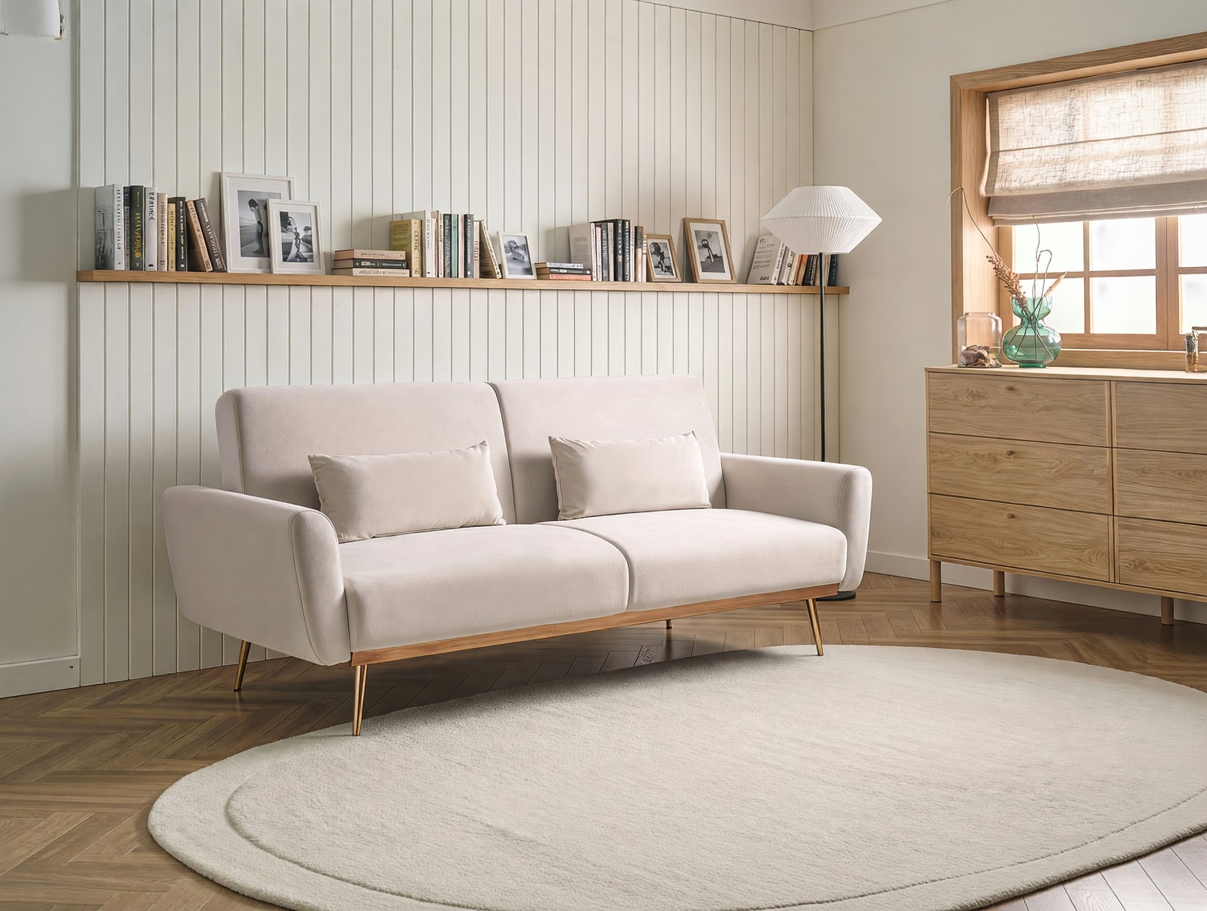 Sofa na razvlačenje Berwyn 750 (Svetlo bež)