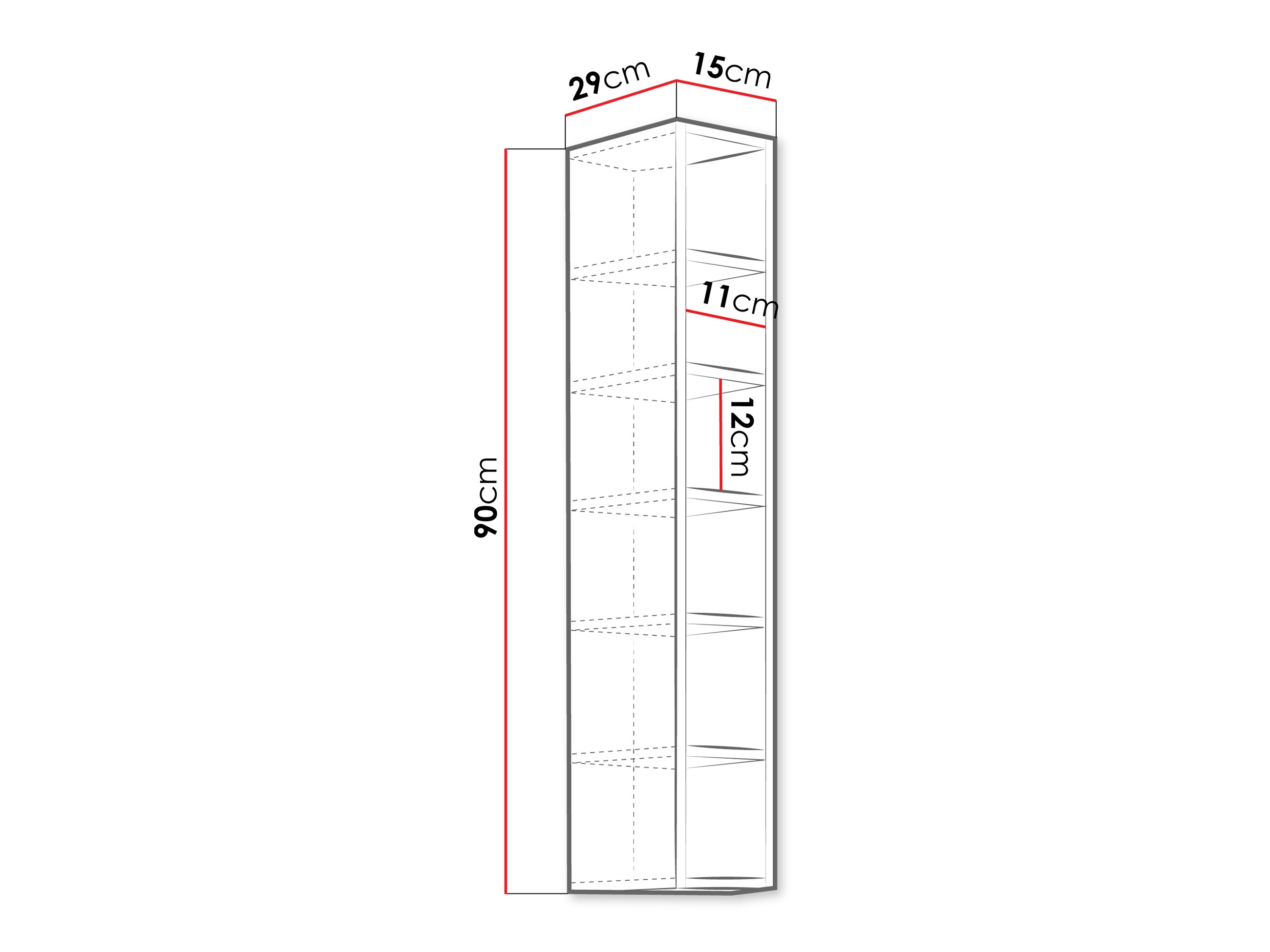 Zidna polica Sole 105