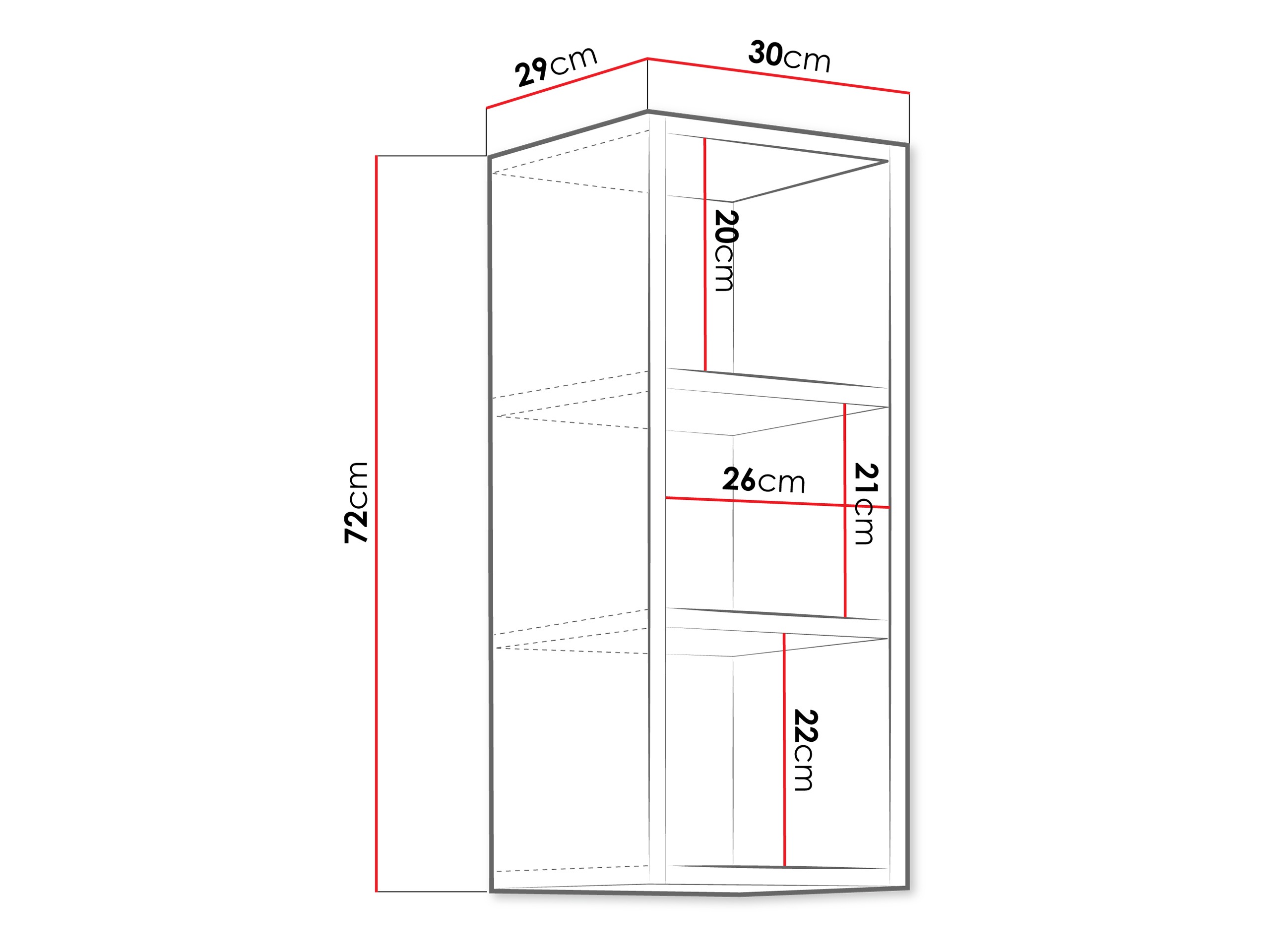 Zidna polica Sole 108