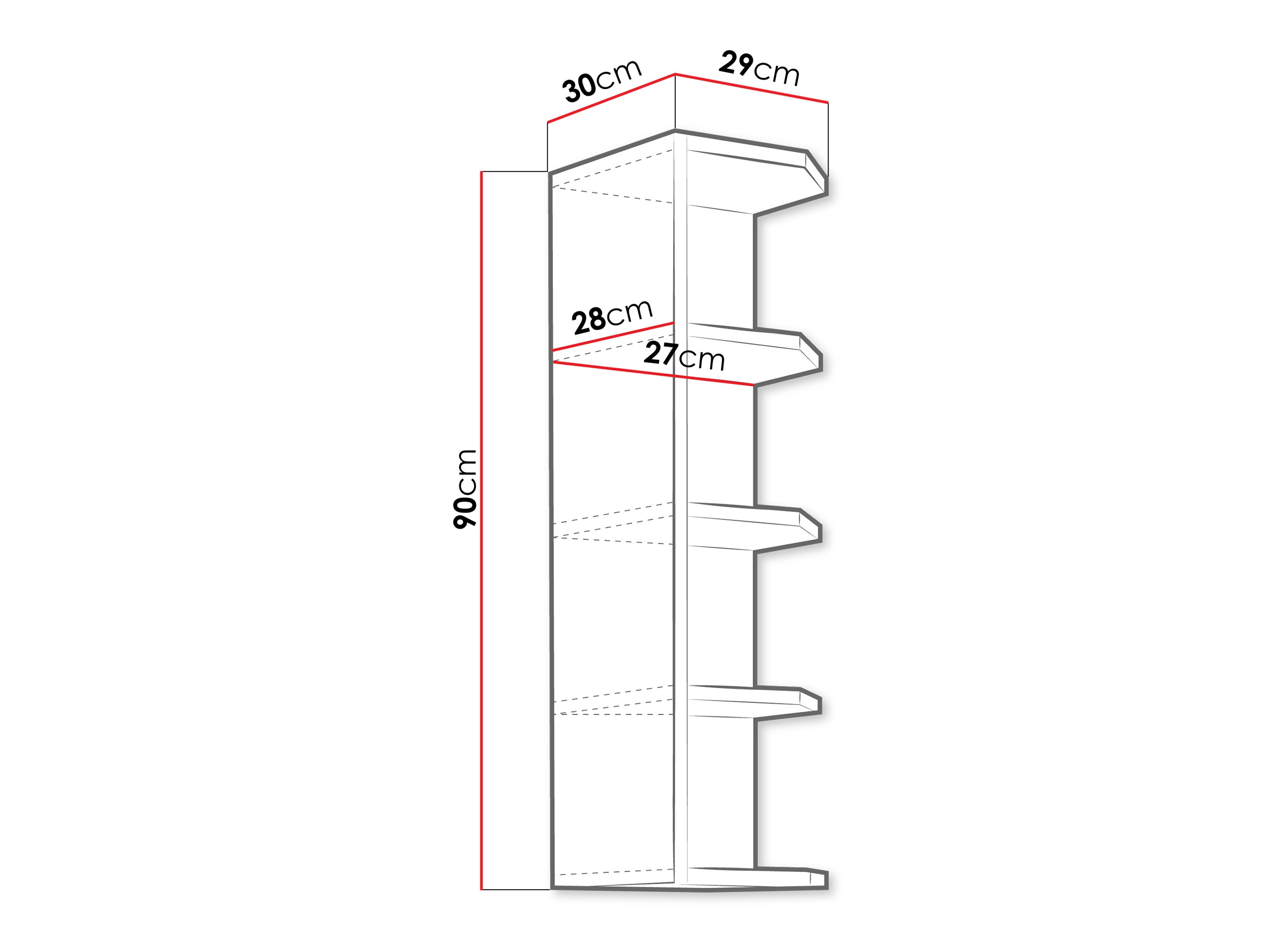 Zidna polica Sole 111