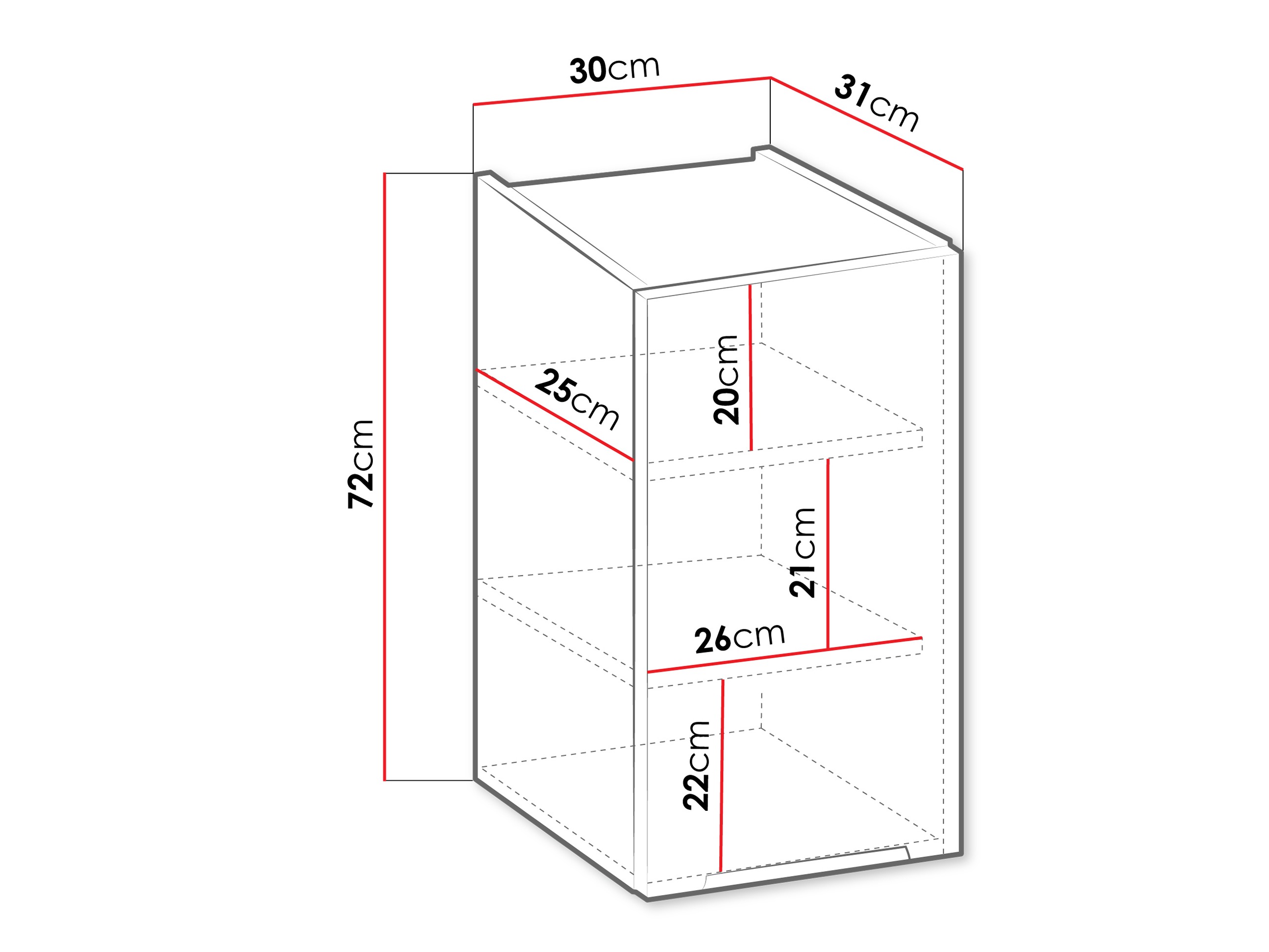 Modularni zidni ormarić Sole 112