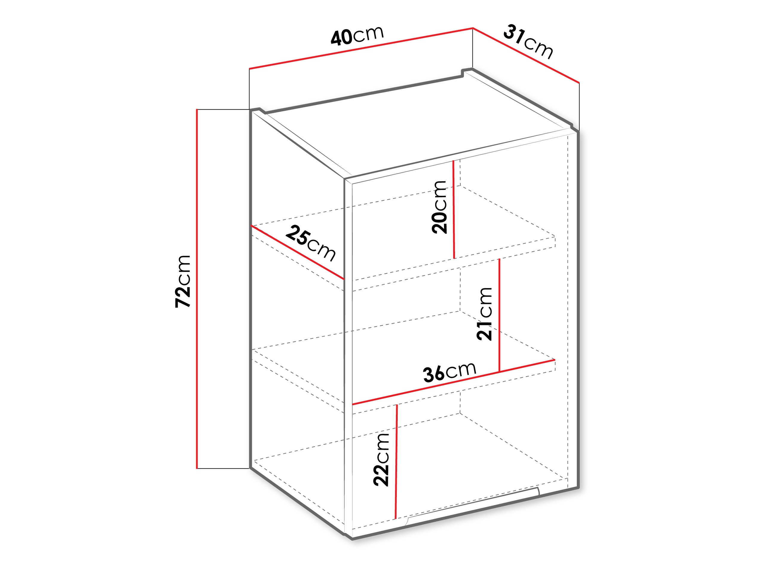 Modularni zidni ormarić Sole 117