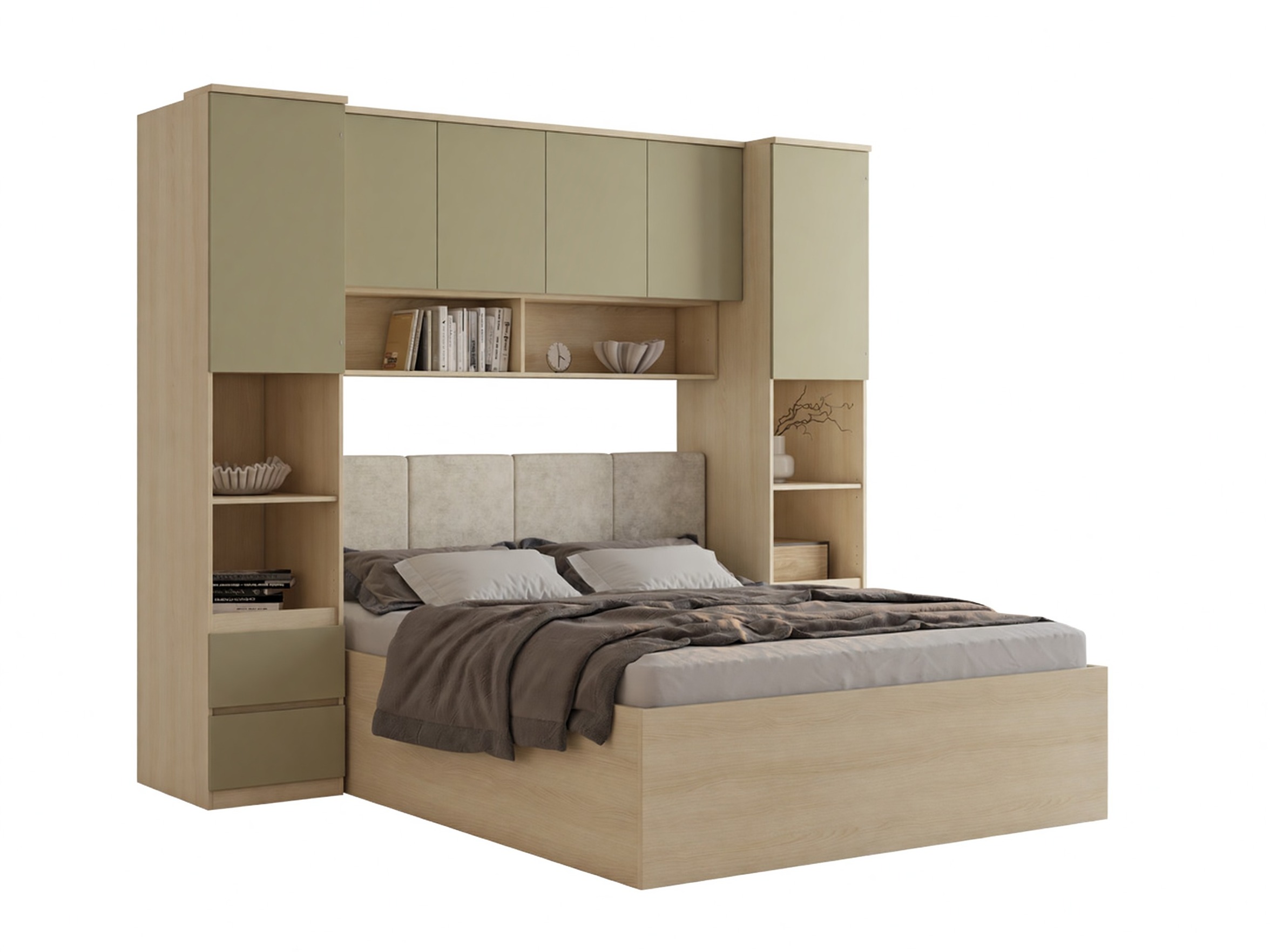 Set spavaća soba Nolcala 126 (Hrast + Eukaliptus)