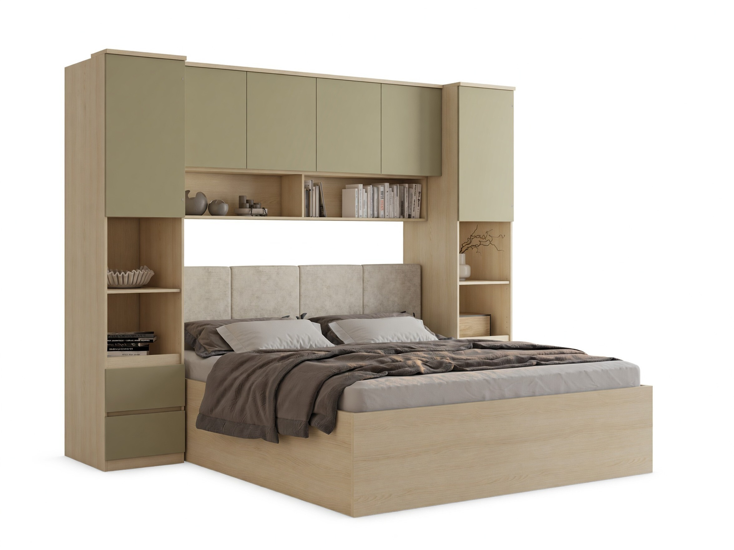 Set spavaća soba Nolcala 126 (Hrast + Eukaliptus)