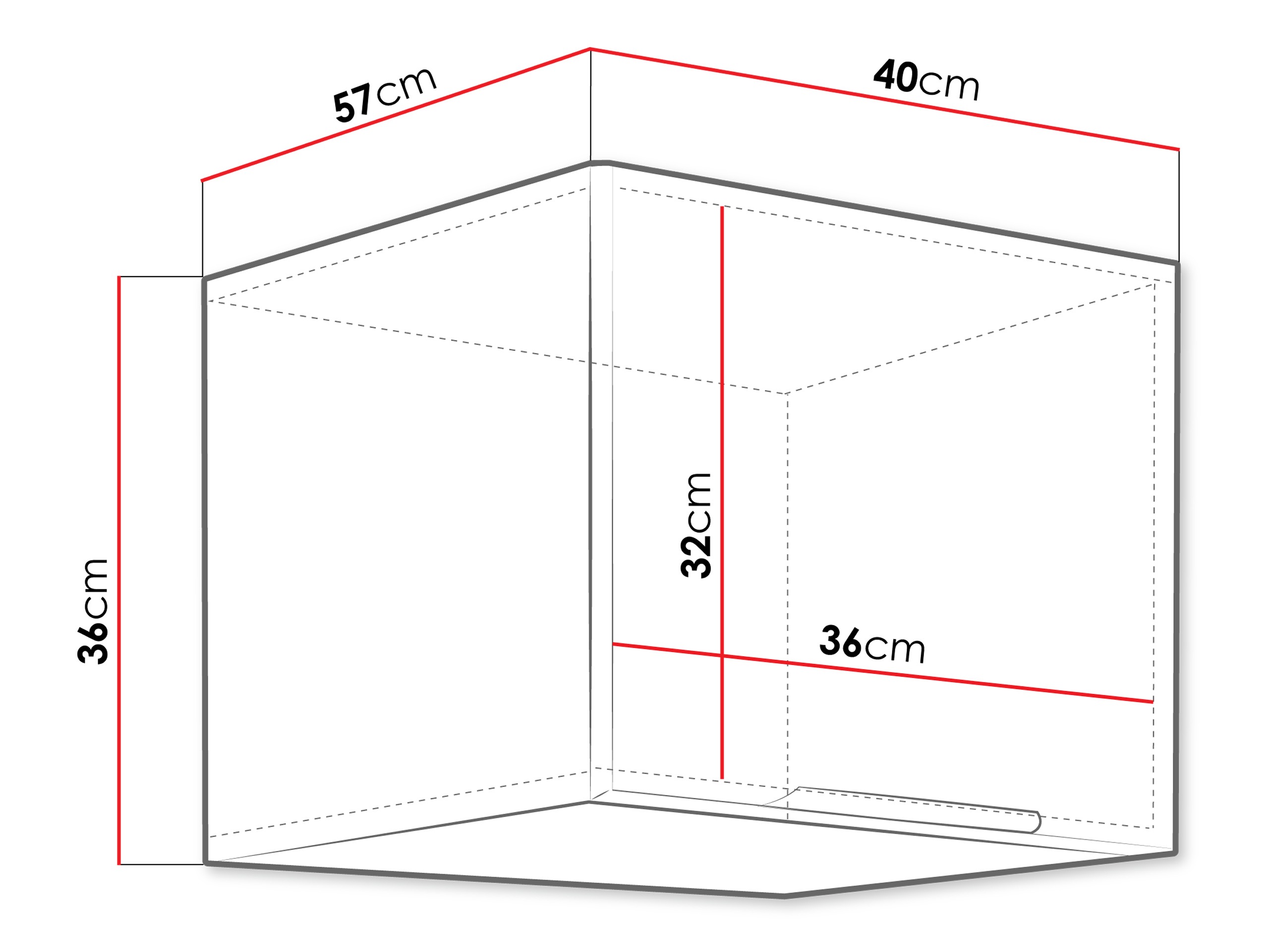 Modularni zidni ormarić Sole 127