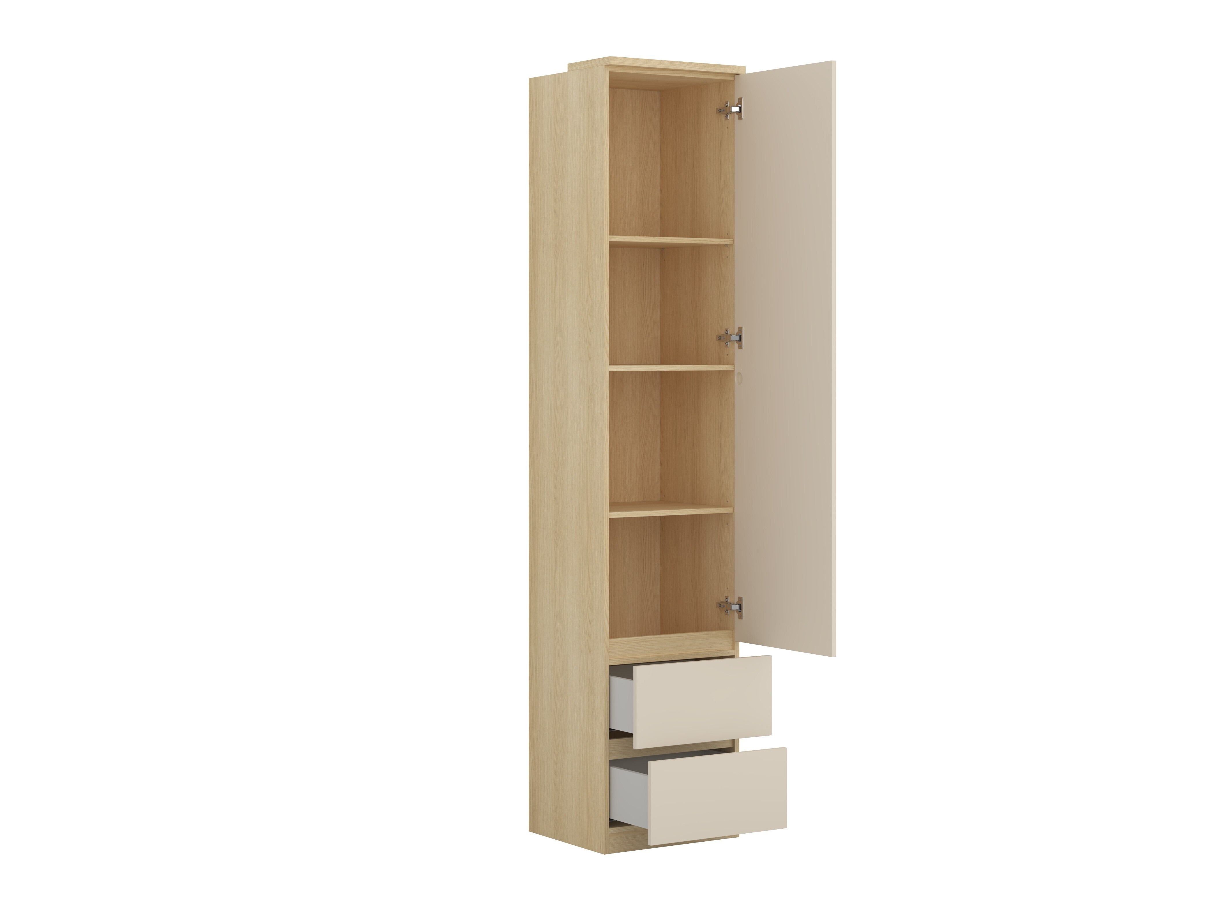 Set spavaća soba Nolcala 125 (Hrast + Bež)