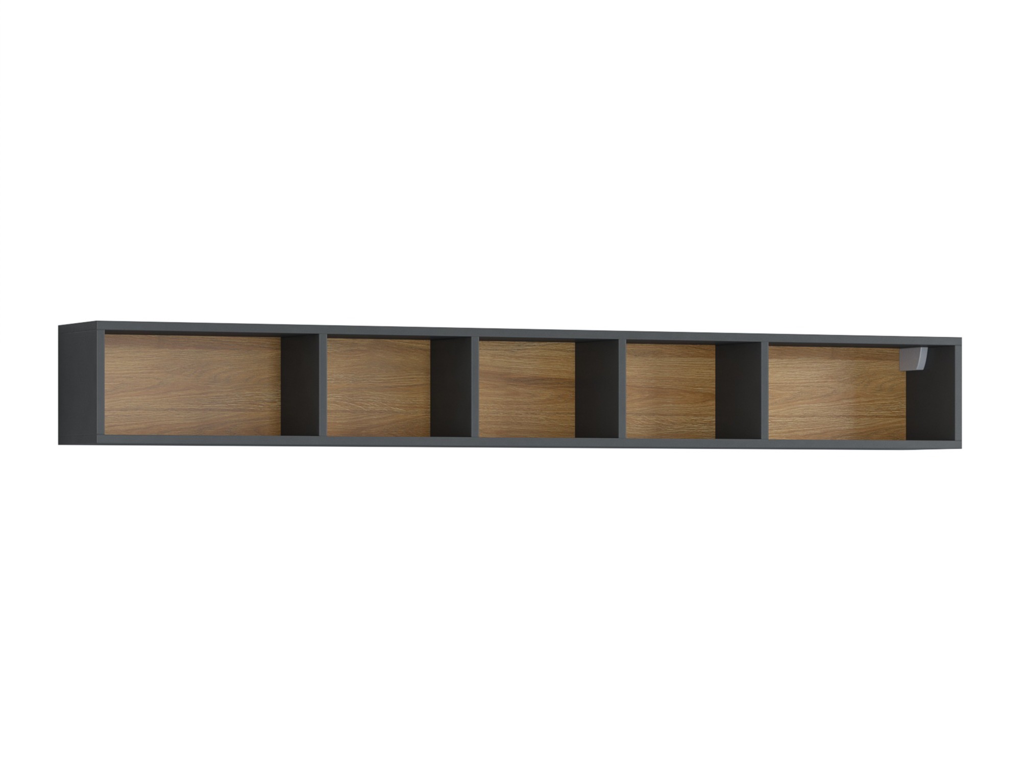 Set za dnevnu sobu Torsone 104 (Antracit + Gloss antracit + Grandson hrast)