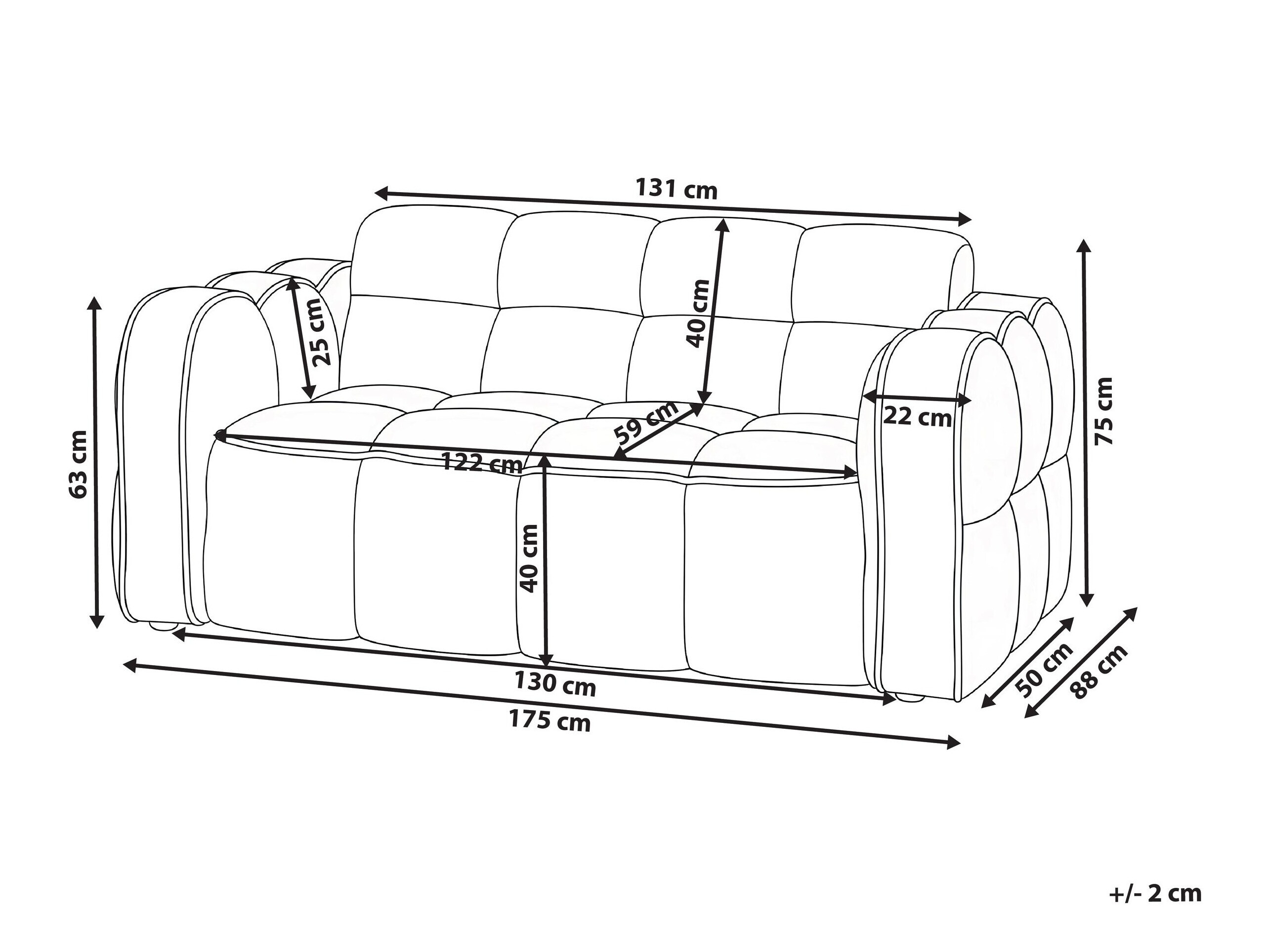 Sofa Berwyn 3294 (Belo)