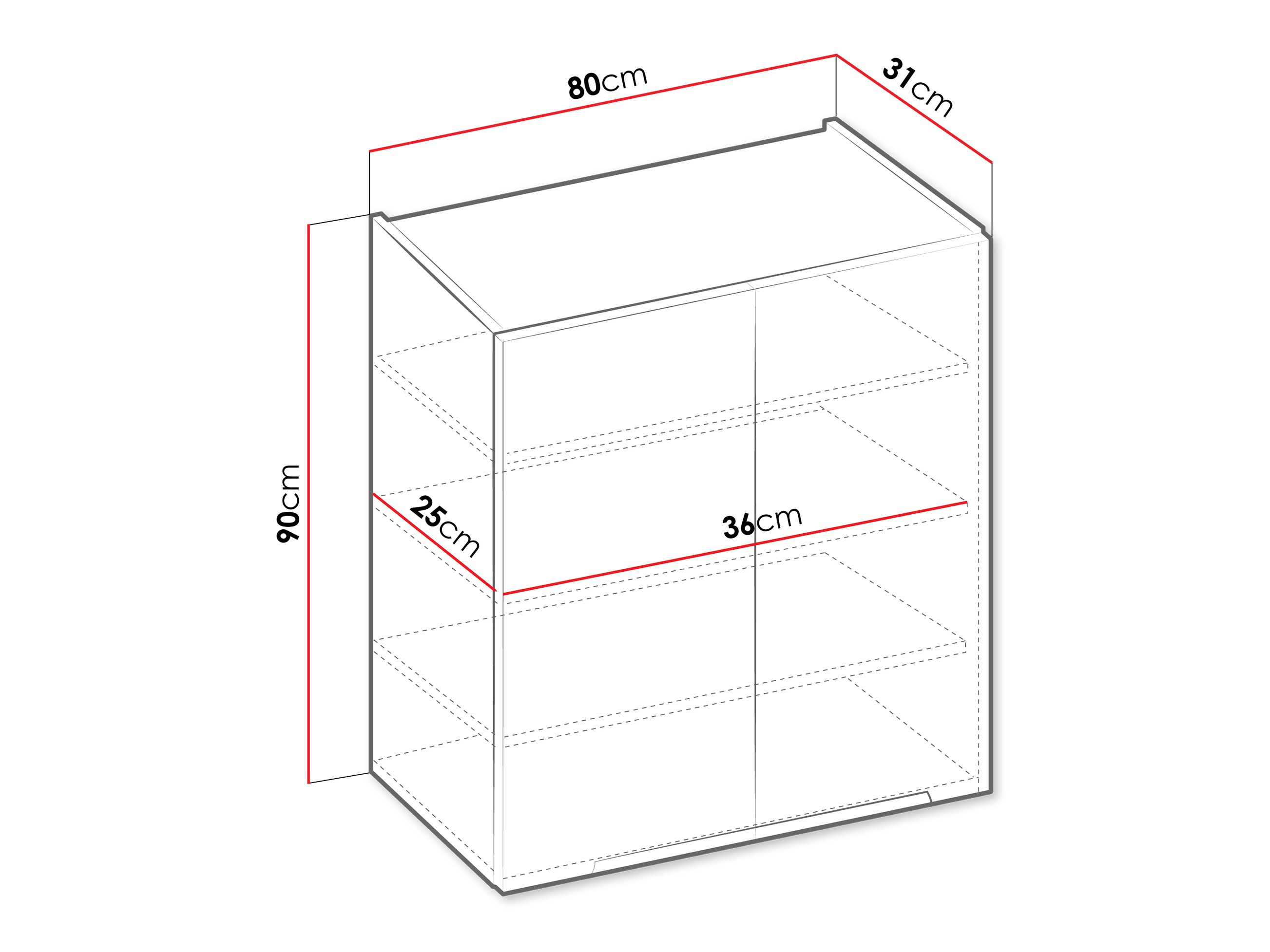 Modularni zidni ormarić Sole 149