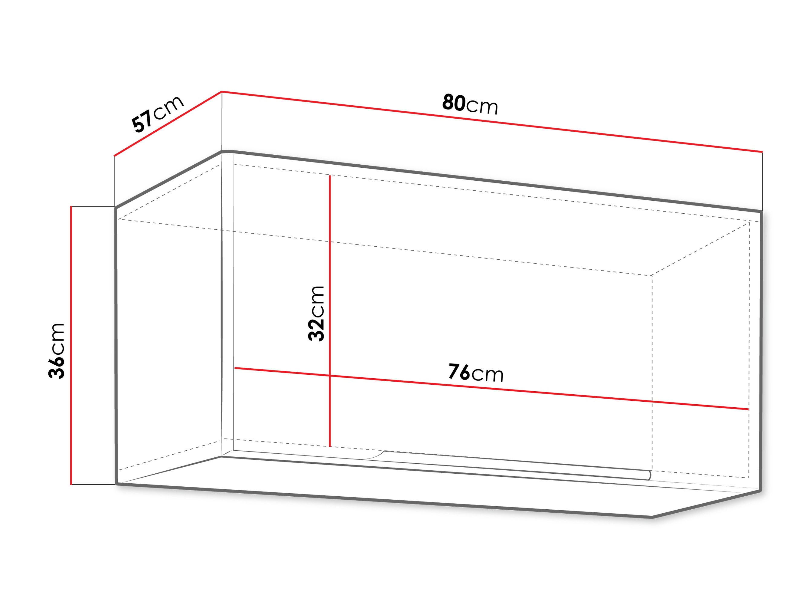 Modularni zidni ormarić Sole 150