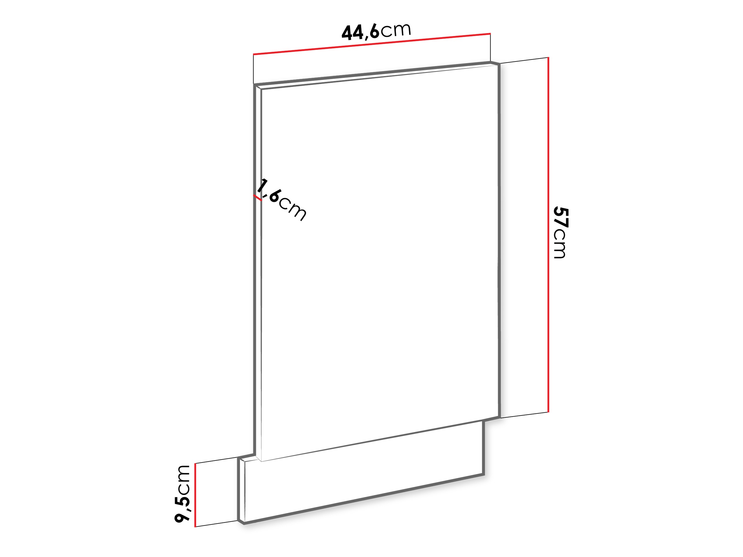 Vrata mašine za pranje posuđa Sole 154