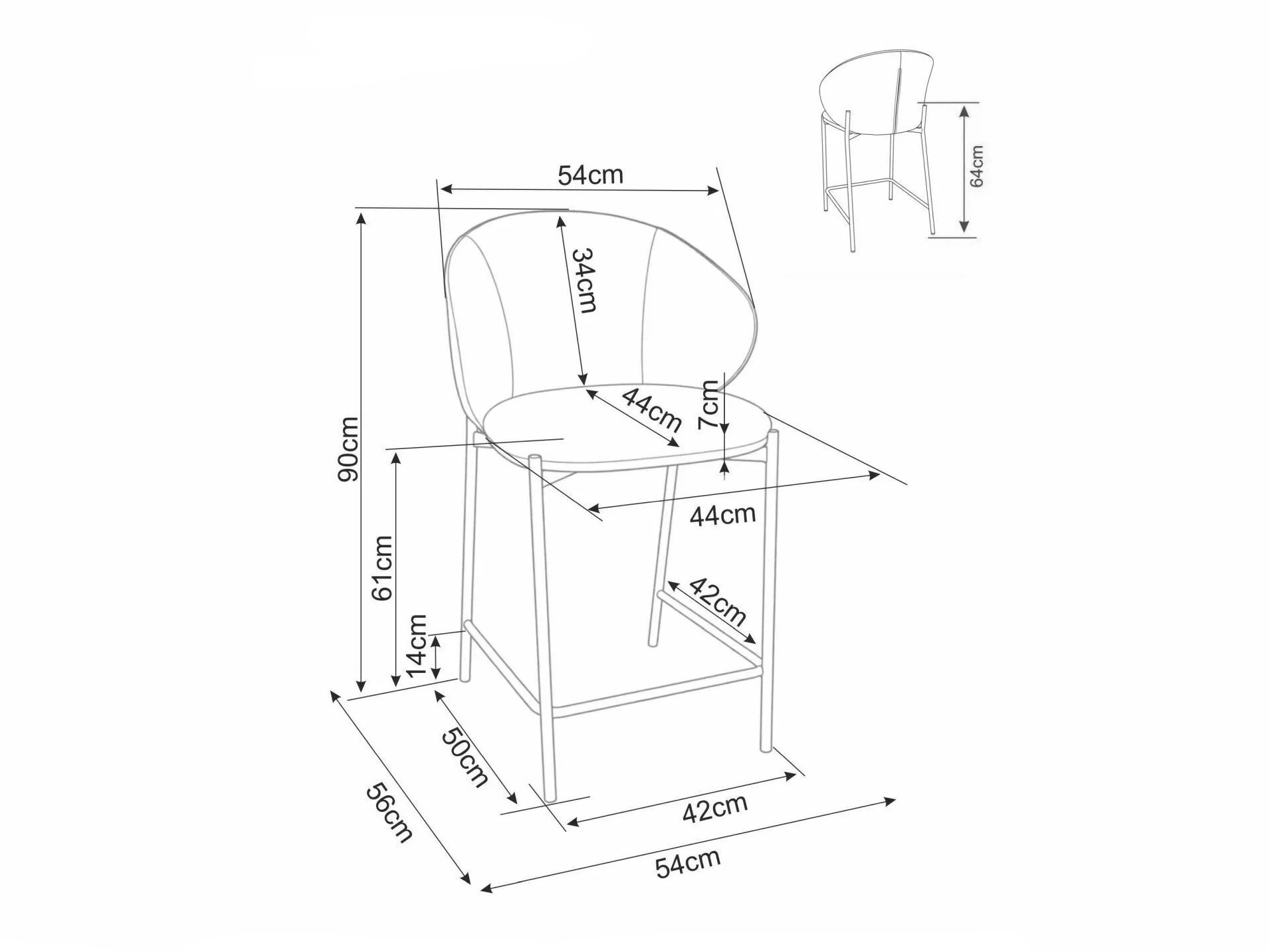 Pult stolica Detroit 947 (Sivo + Crno)
