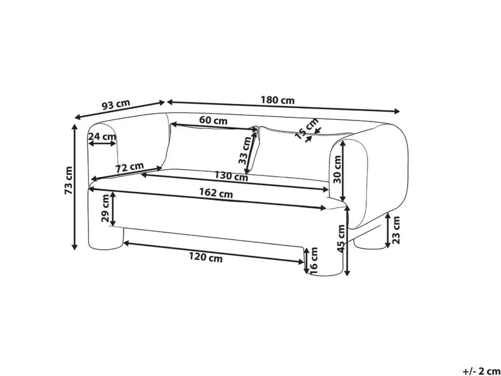 Sofa Cavsali 101 (Belo)