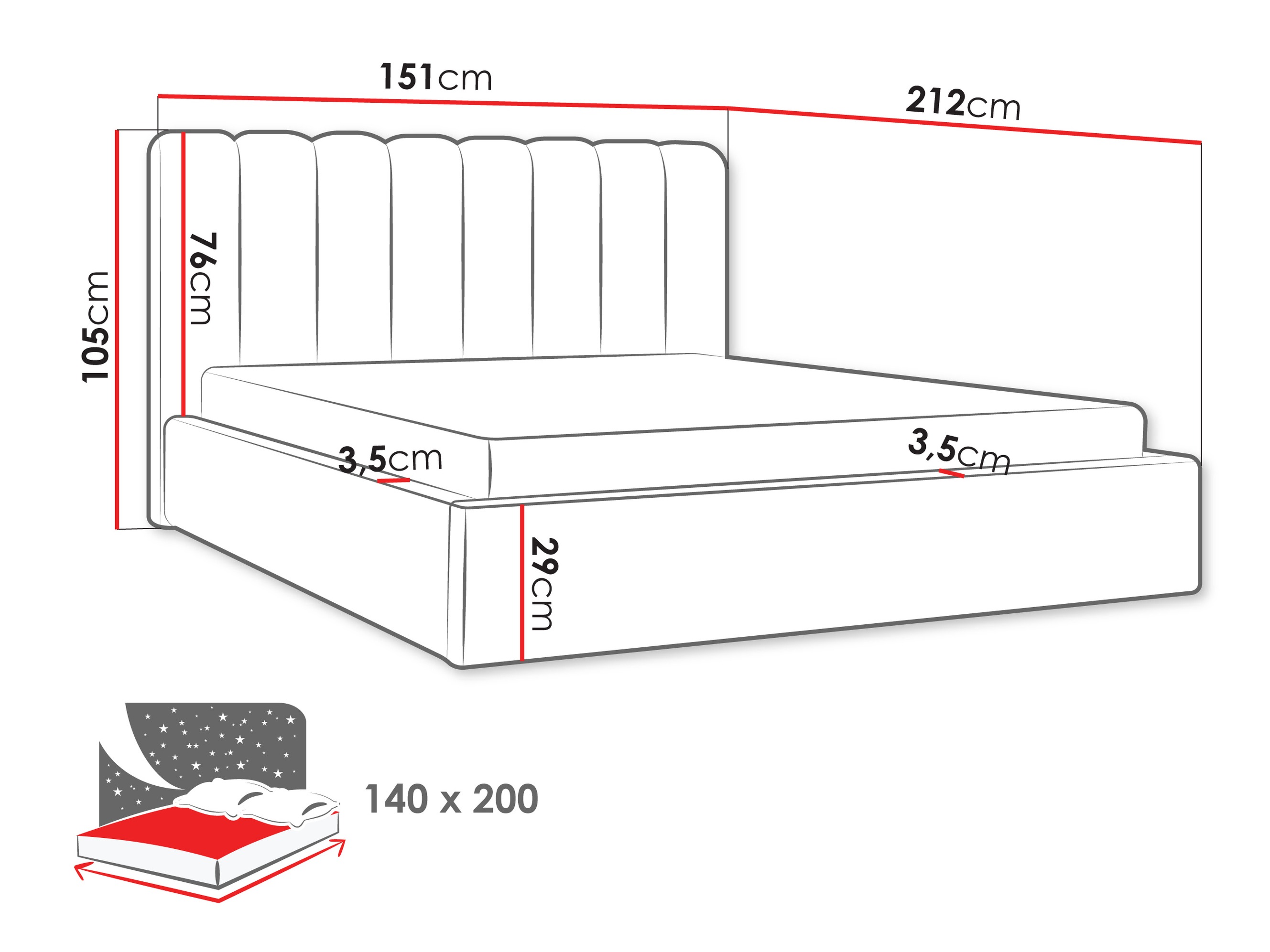 Krevet ComfiDream Stylos (Margo 227.01)
