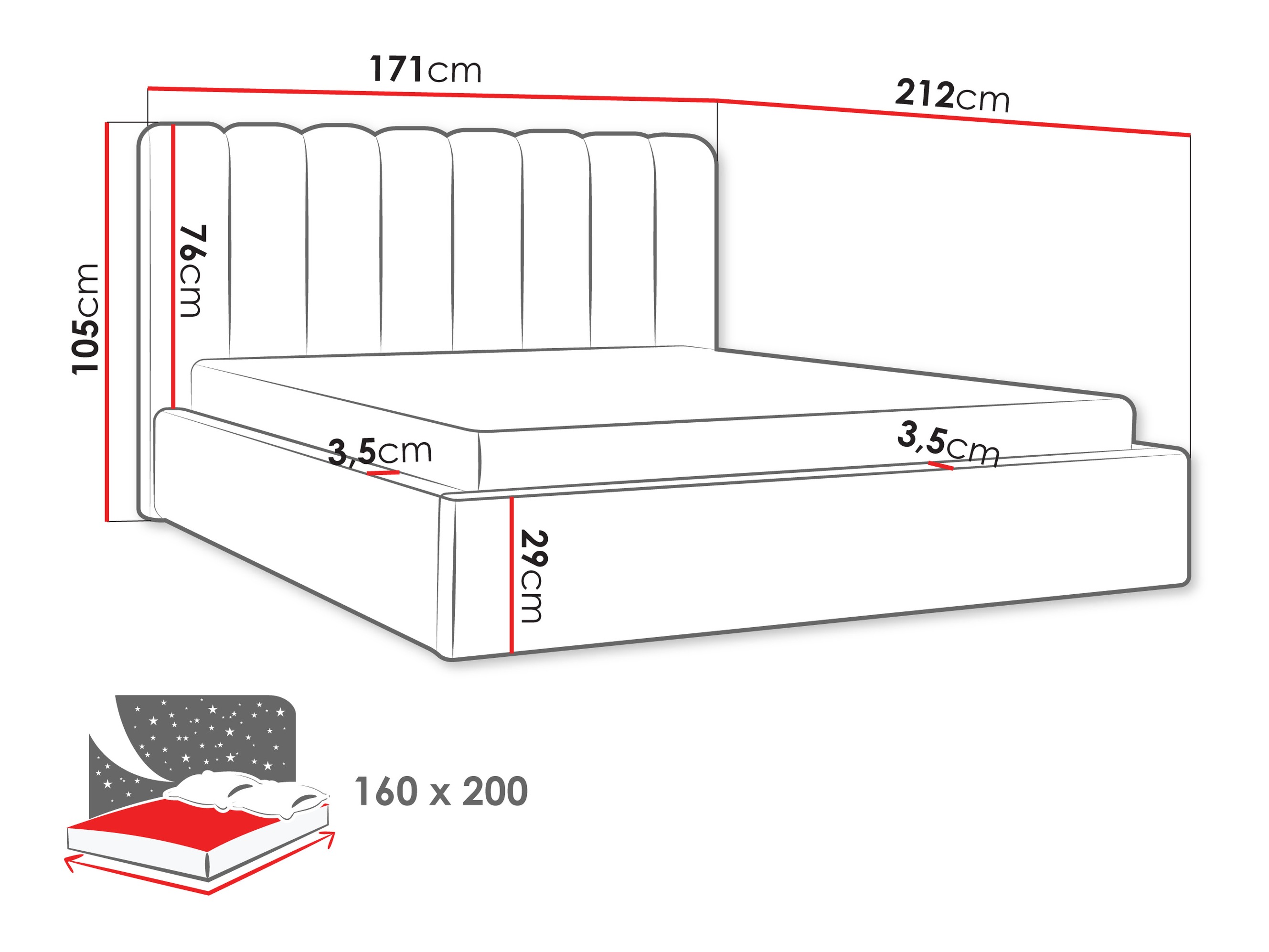 Krevet ComfiDream Stylos (Margo 227.07)
