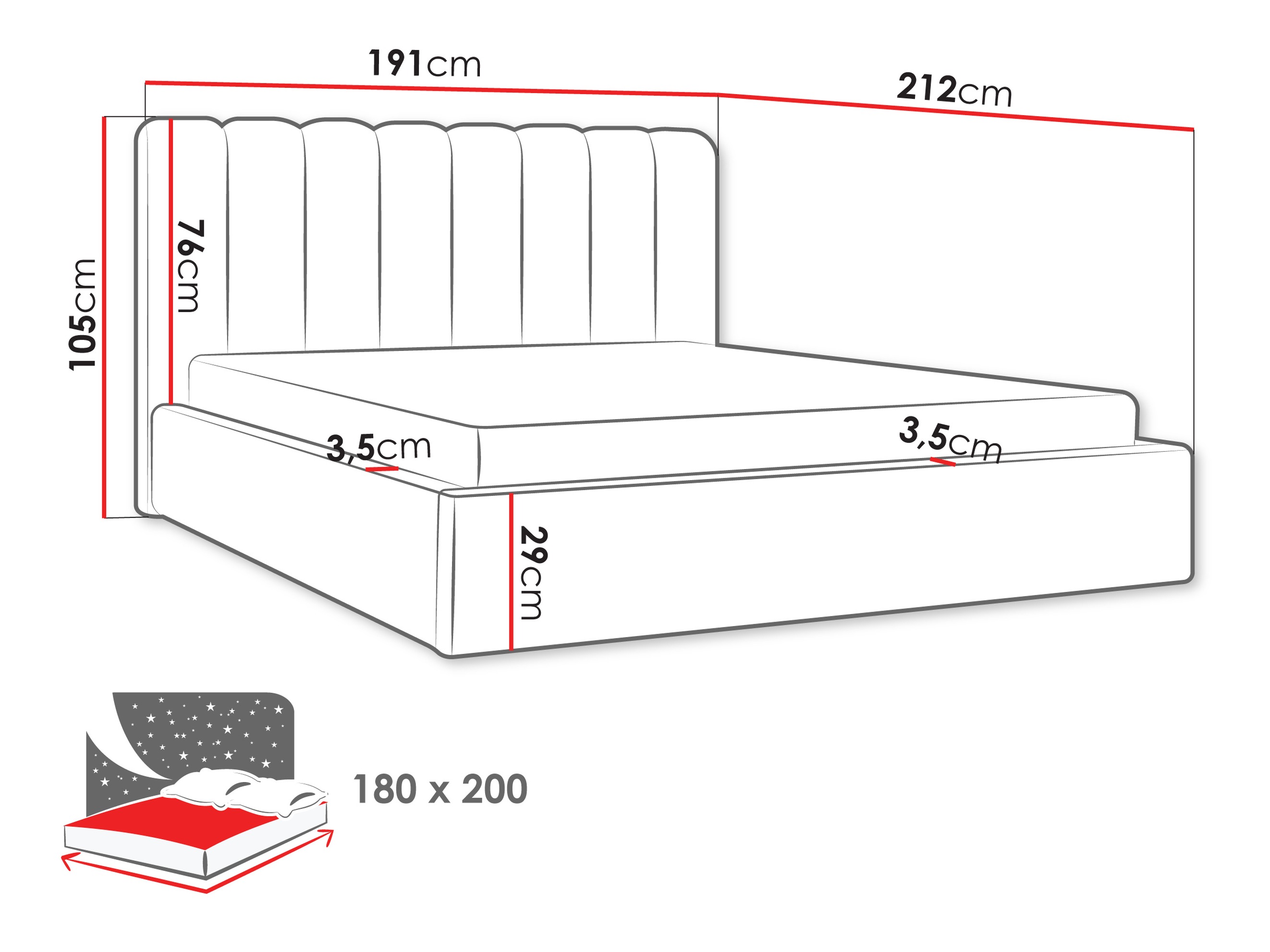 Krevet ComfiDream Stylos (Margo 227.07)