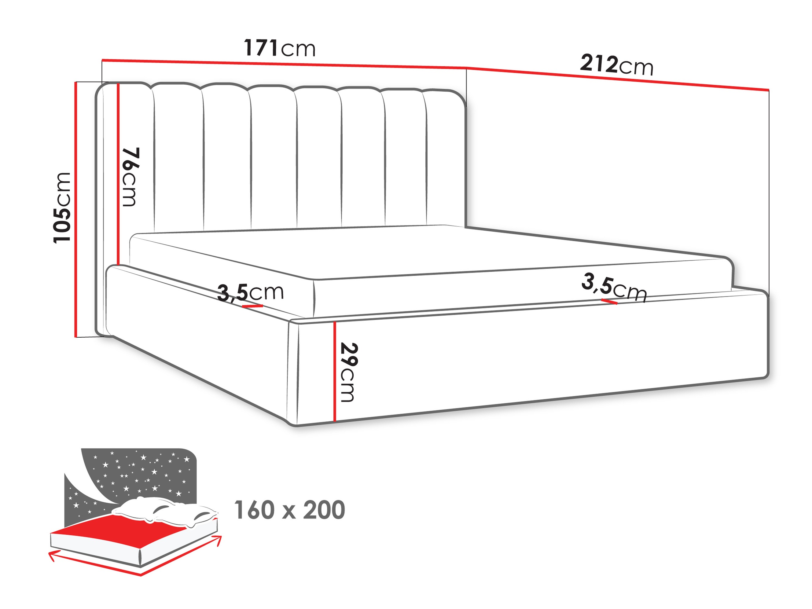 Krevet ComfiDream Stylos (Margo 227.09)