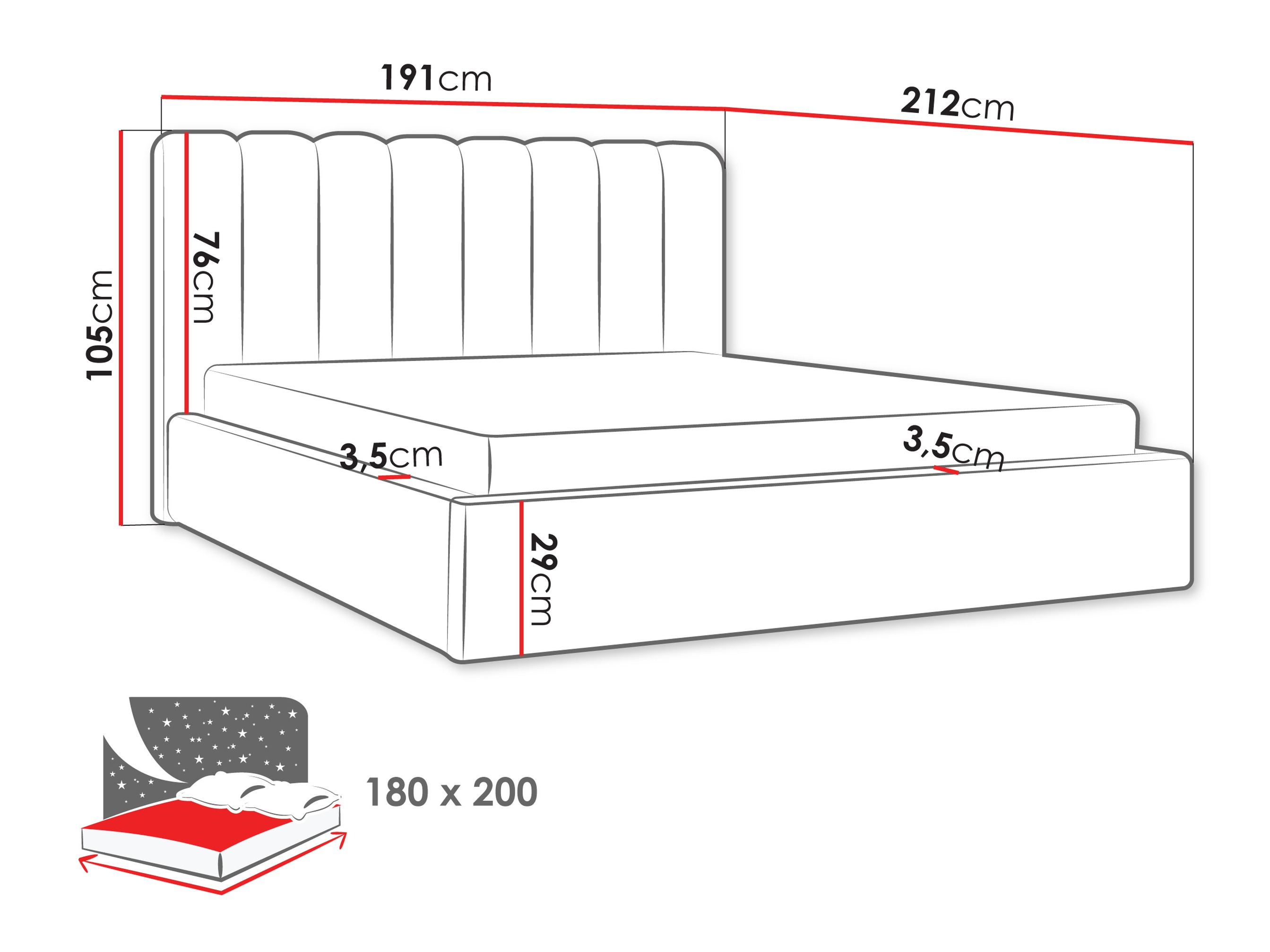 Krevet ComfiDream Stylos (Margo 227.09)