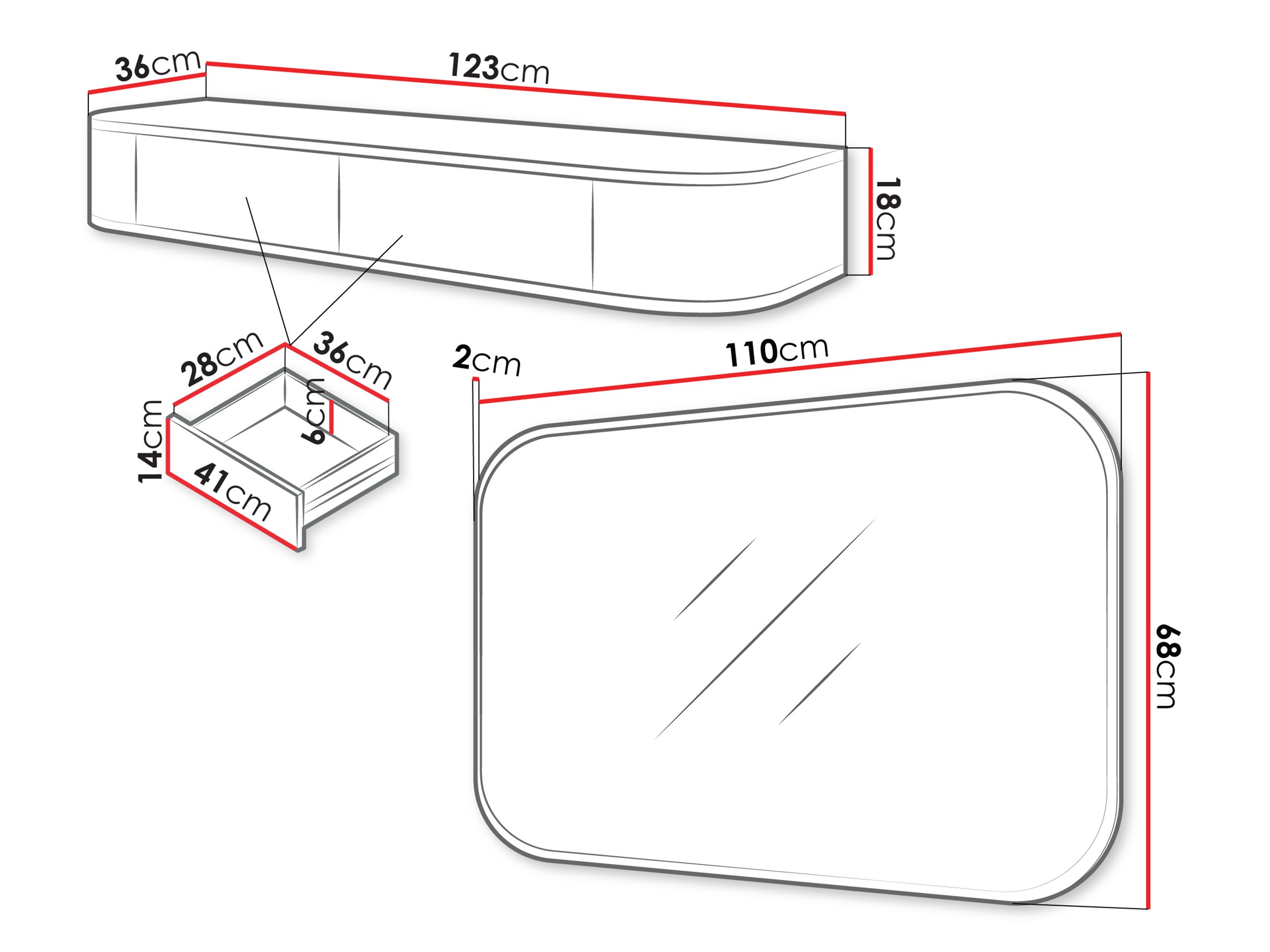 Toaletni sto Comfivo Livtena 107