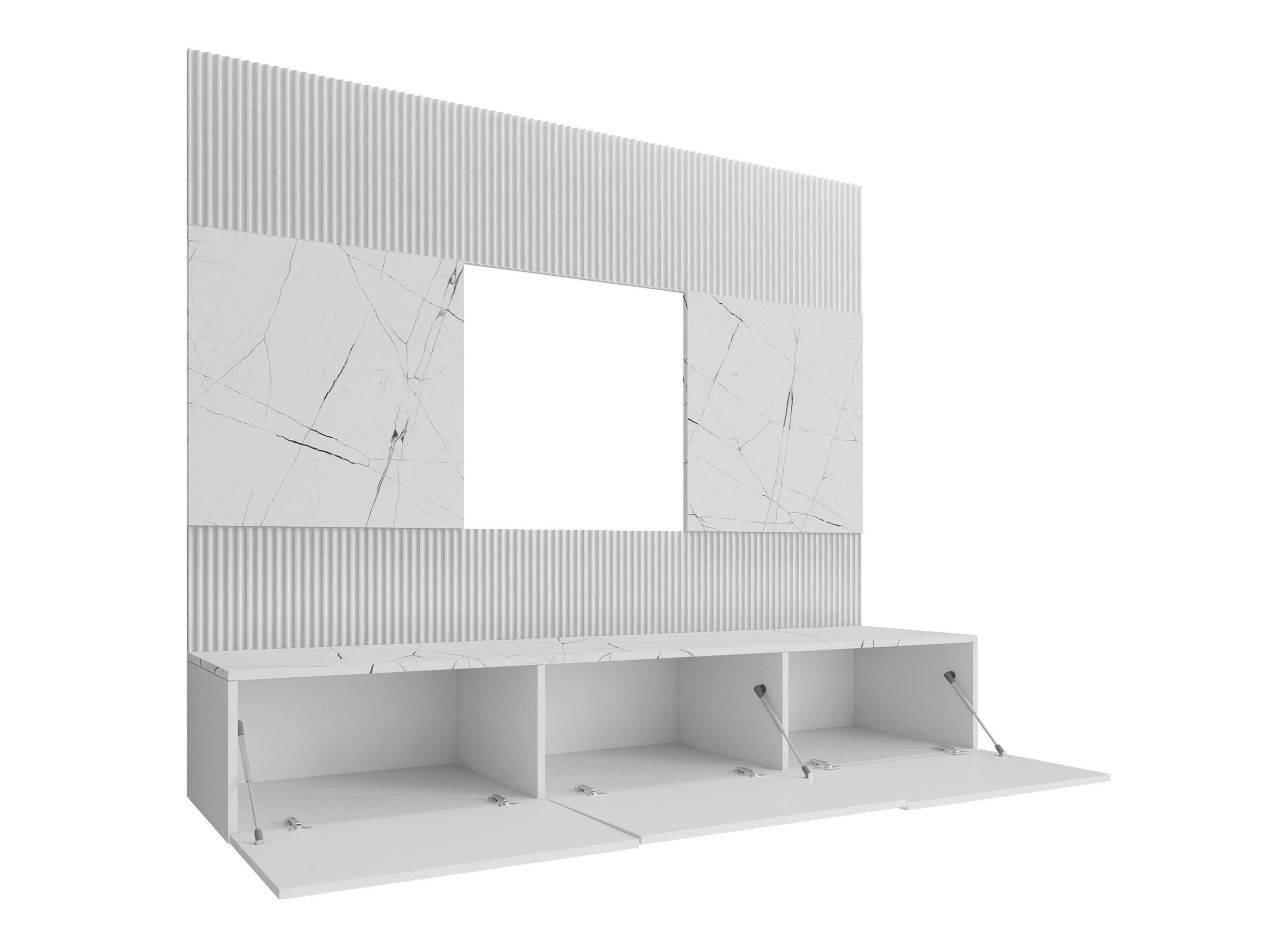 Set za dnevnu sobu Comfivo Salix I (Orah + Svetlo Travertine)