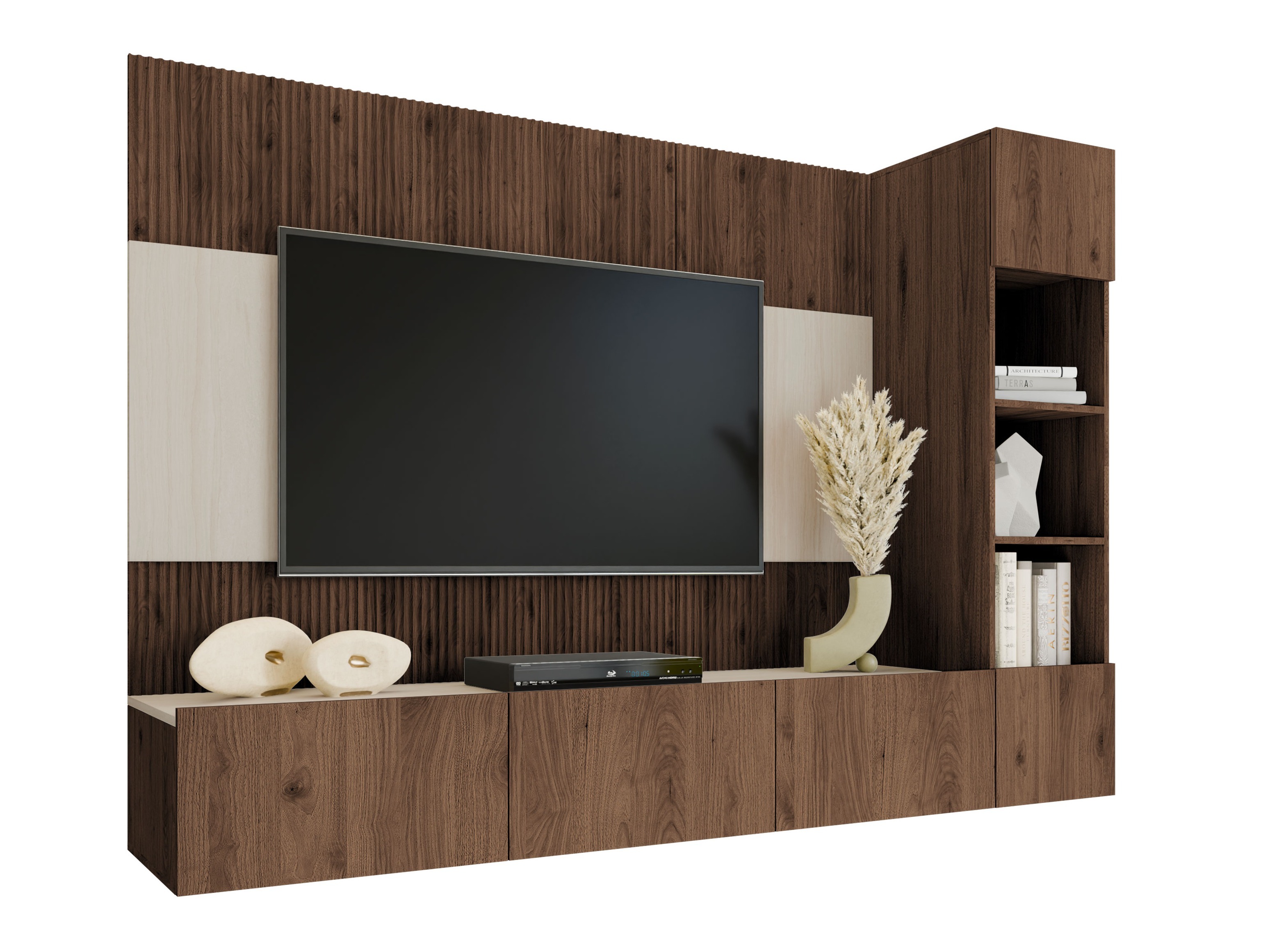 Set za dnevnu sobu Comfivo Salix II (Orah + Svetlo Travertine)