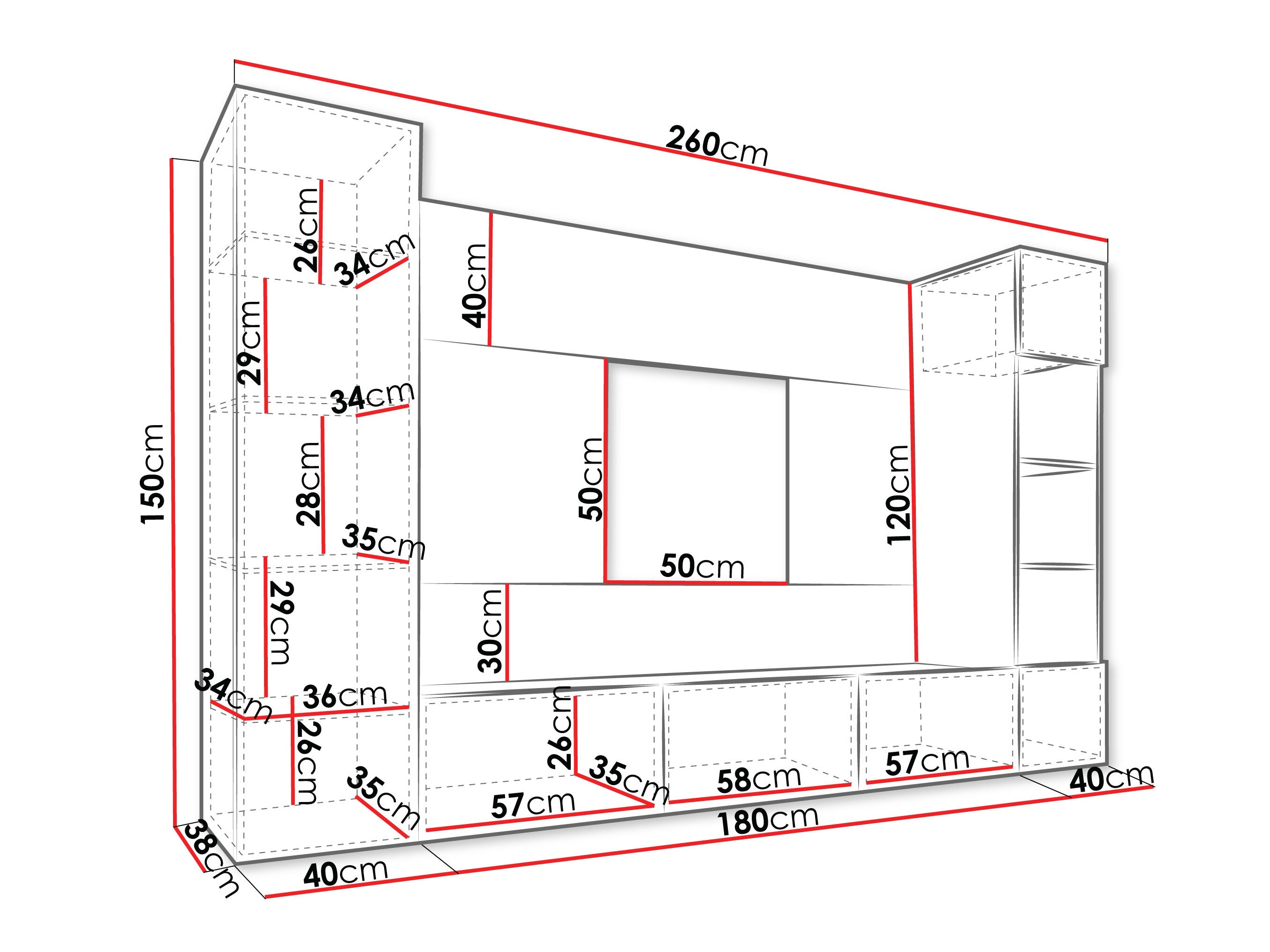 Set za dnevnu sobu Comfivo Salix IV (Crno + Crni mermer)
