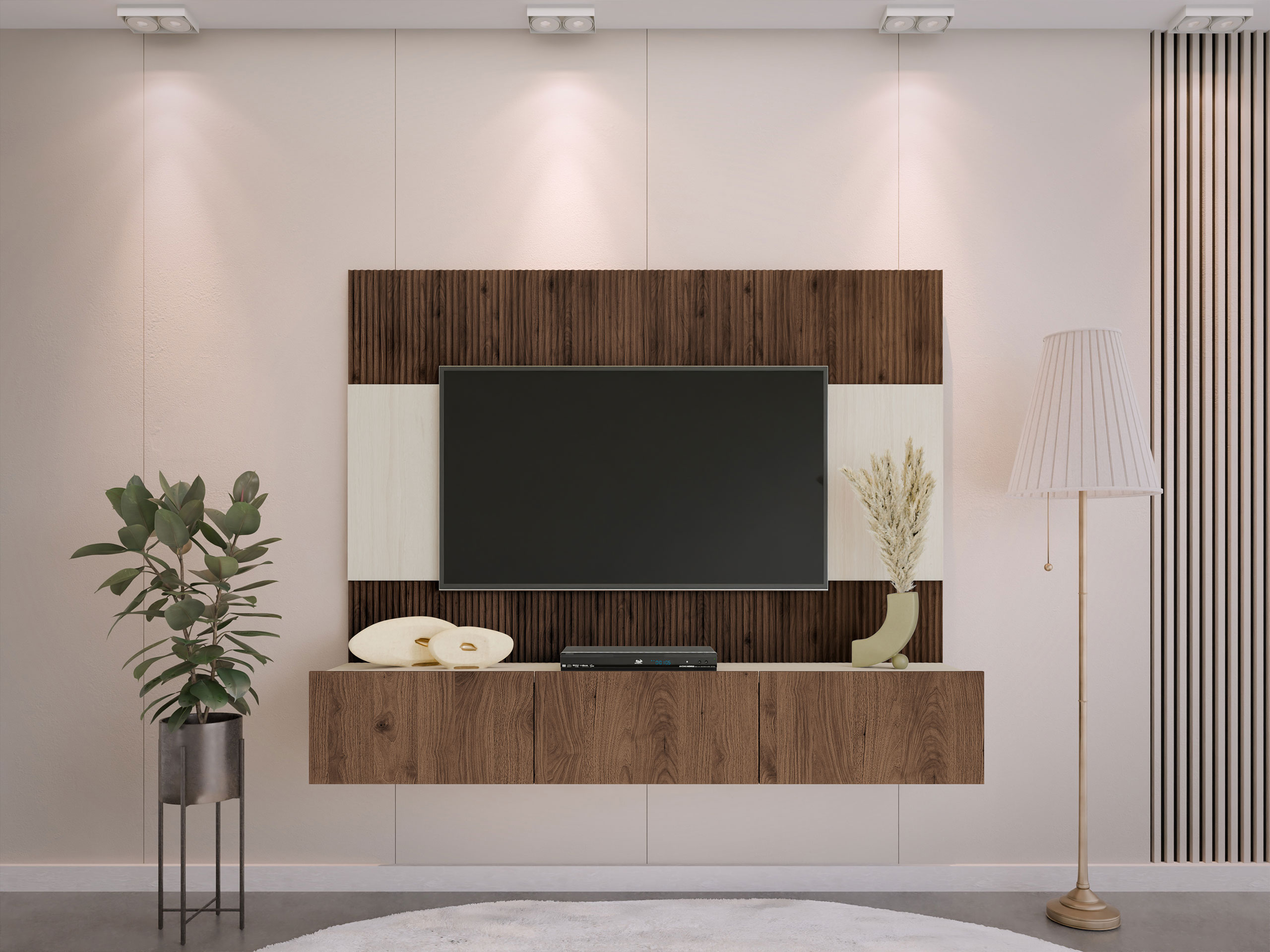 Set za dnevnu sobu Comfivo Salix (Orah + Svetlo Travertine)