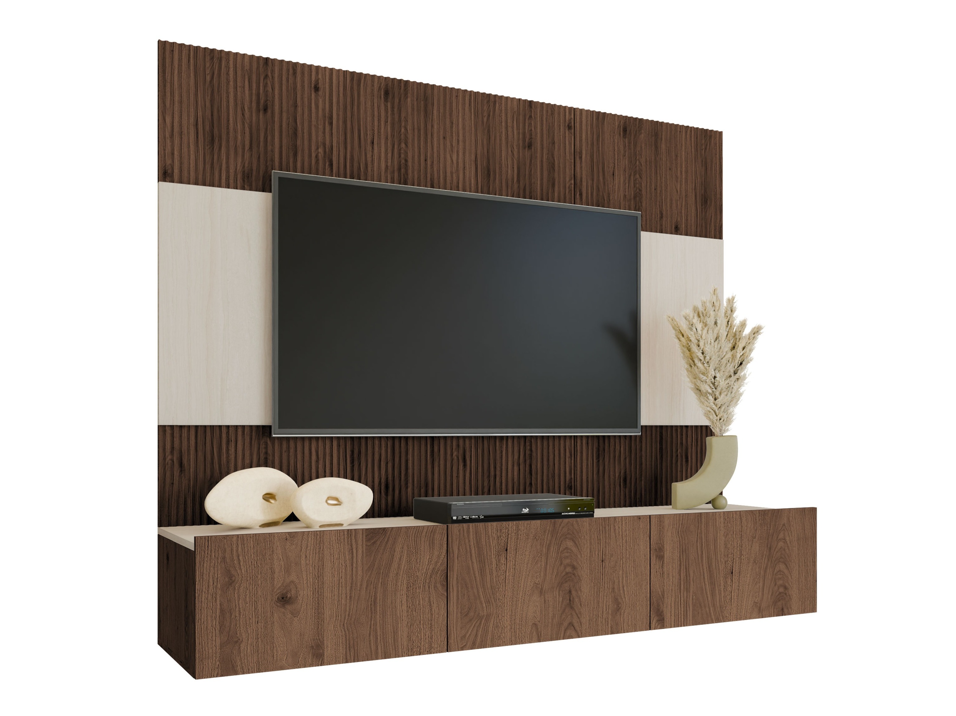Set za dnevnu sobu Comfivo Salix (Orah + Svetlo Travertine)