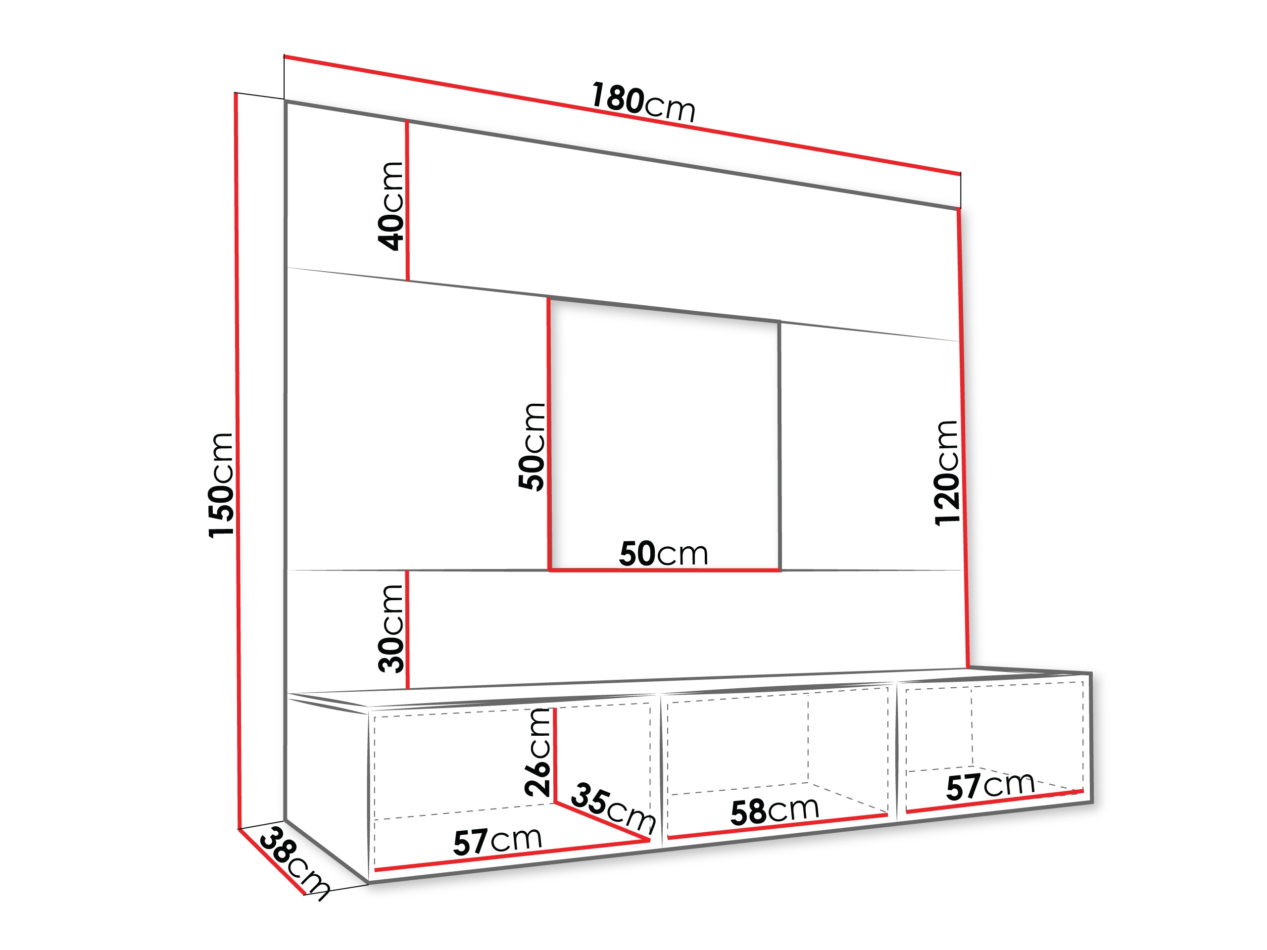 Set za dnevnu sobu Comfivo Salix (Orah + Svetlo Travertine)