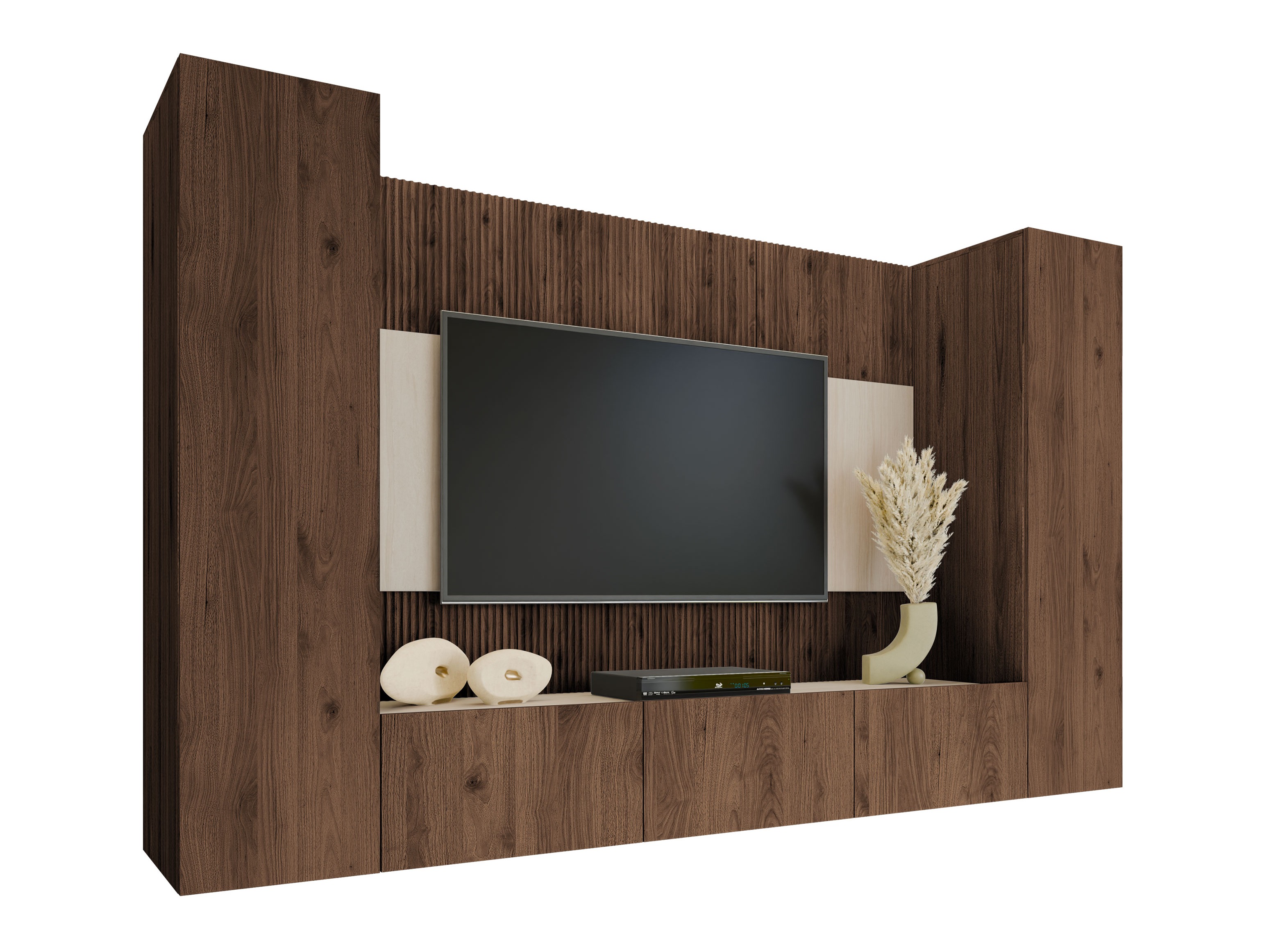Set za dnevnu sobu Comfivo Salix V (Orah + Svetlo Travertine)