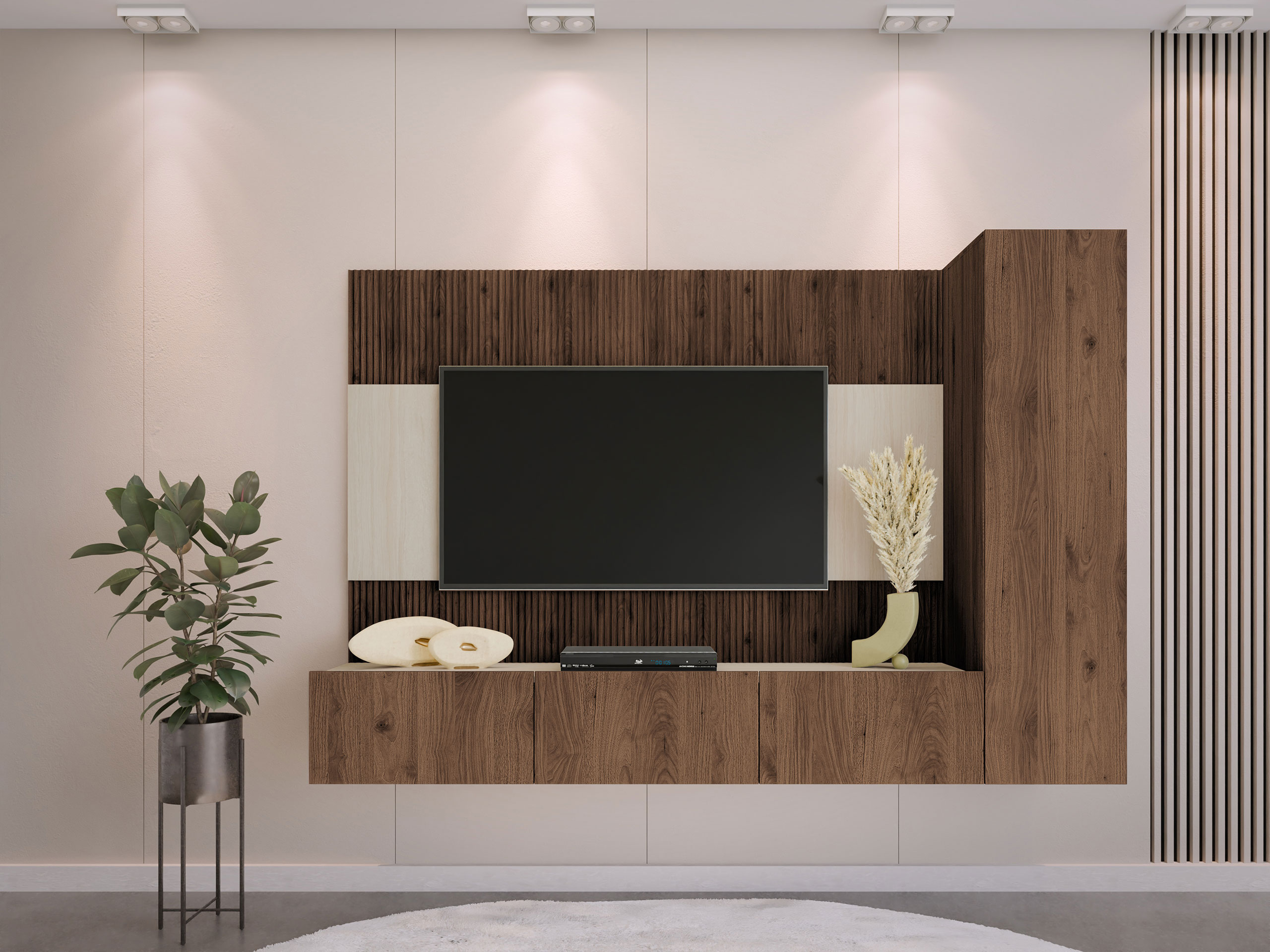 Set za dnevnu sobu Comfivo Salix VI (Orah + Svetlo Travertine)