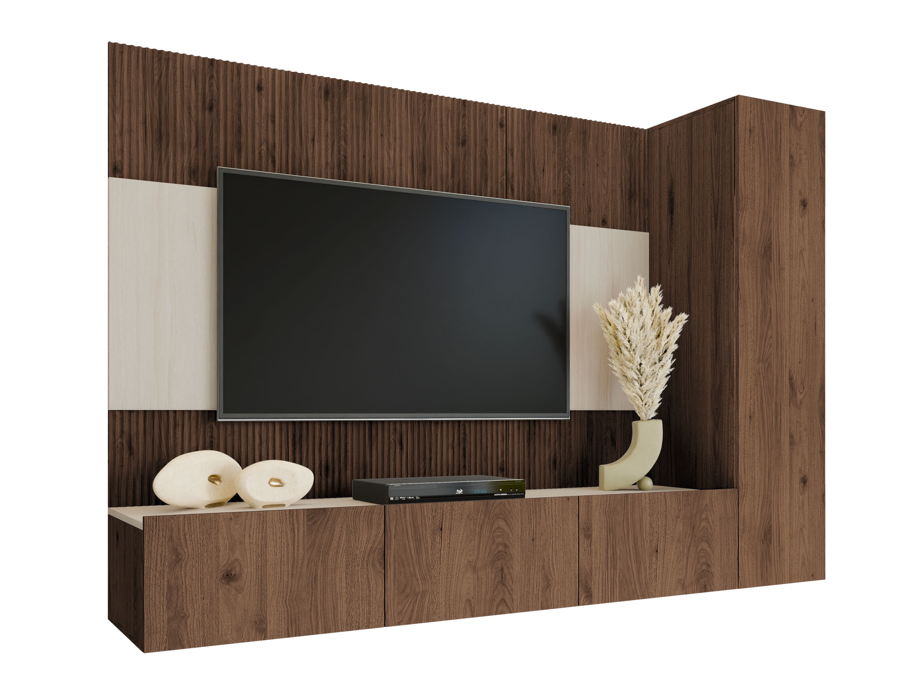 Set za dnevnu sobu Comfivo Salix VI (Orah + Svetlo Travertine)