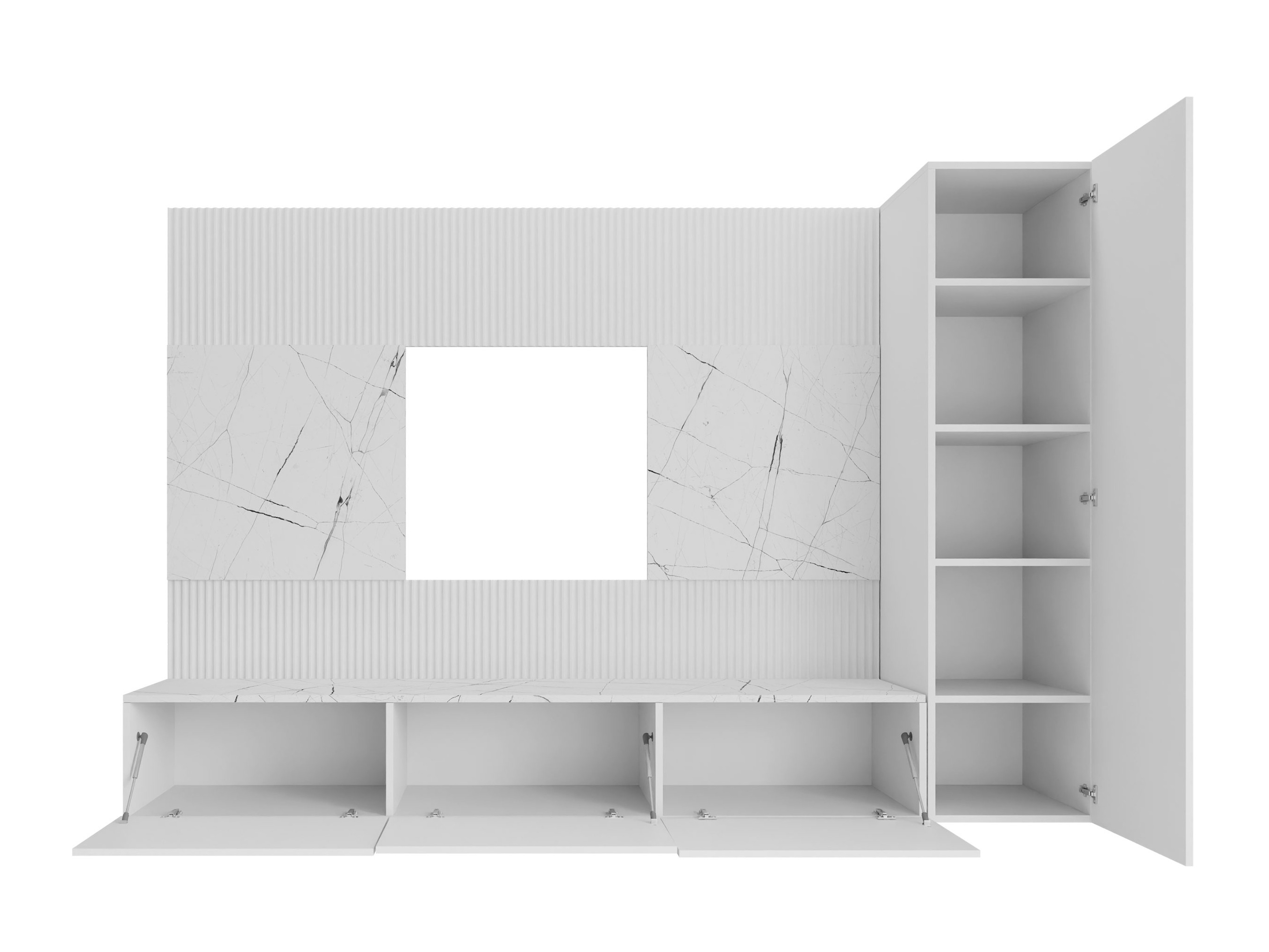 Set za dnevnu sobu Comfivo Salix VI (Orah + Svetlo Travertine)