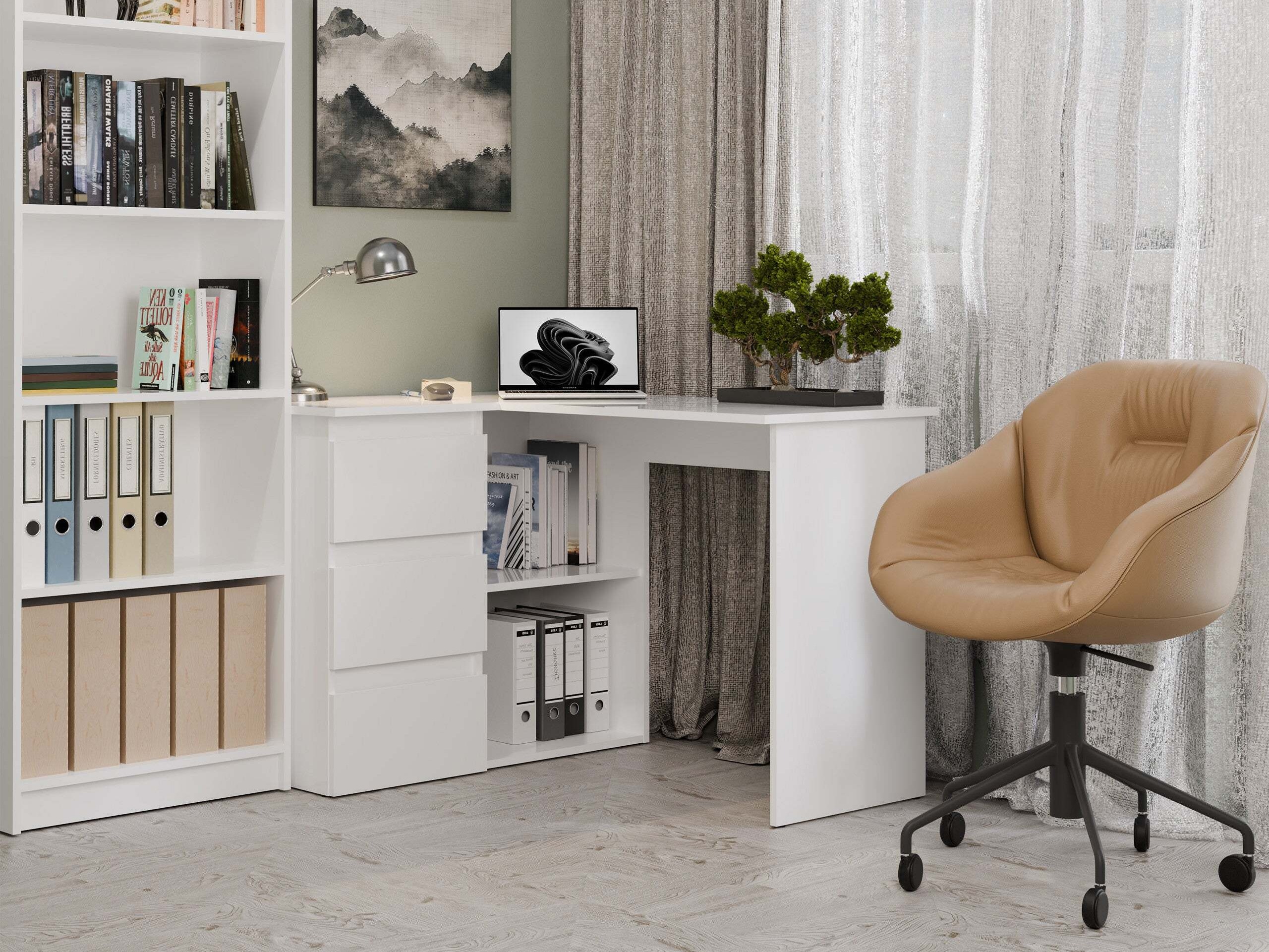 Ugaoni kancelarijski sto Mandeville 365 (Levo)