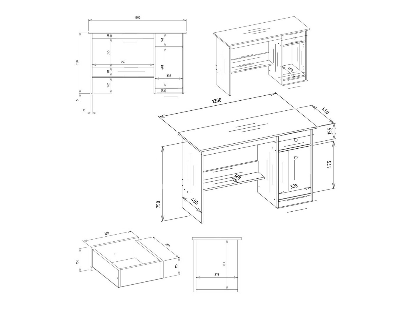 Kancelarijski sto Mandeville 367
