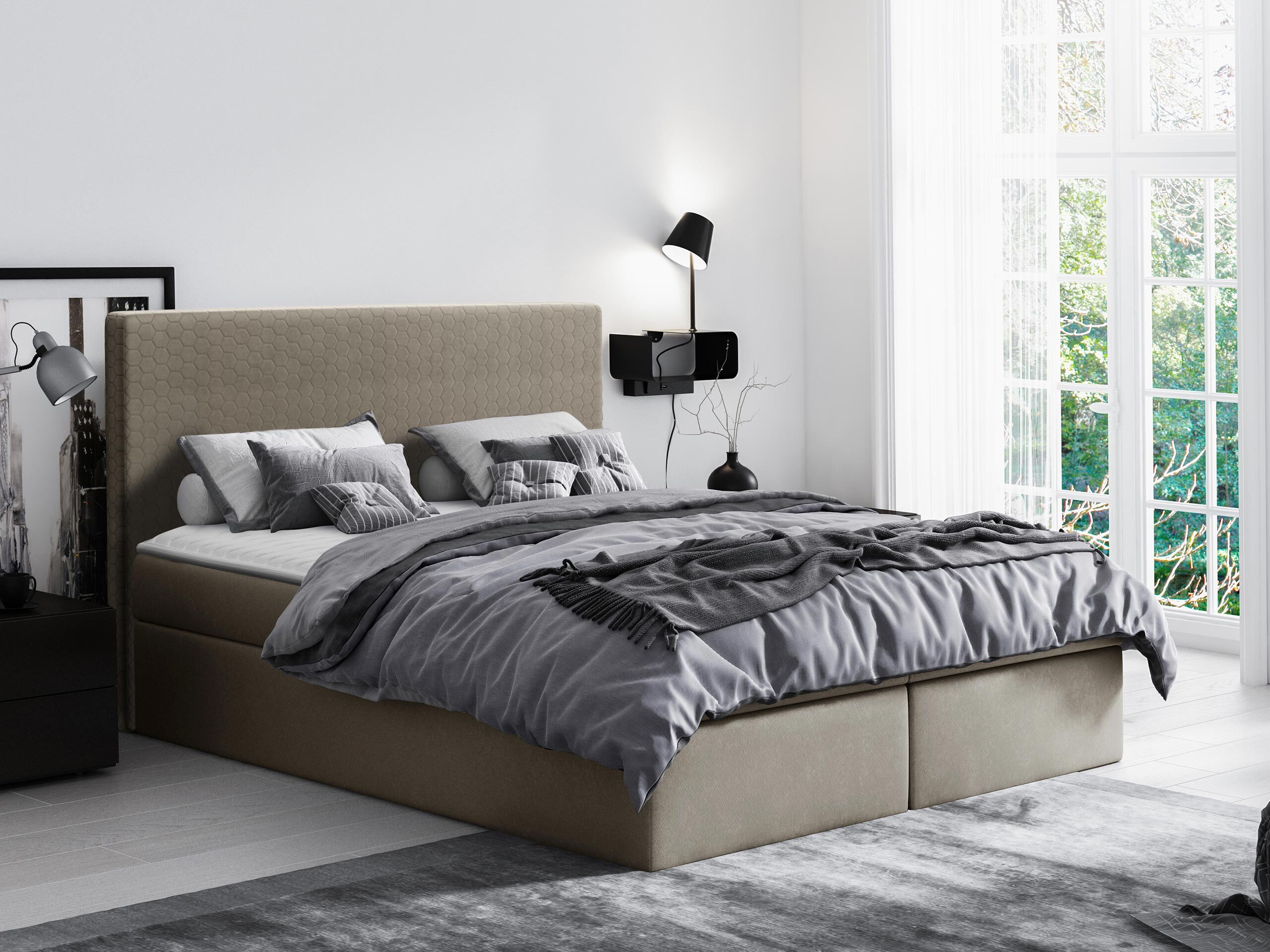 Boxspring krevet Nix (Velluto 3)