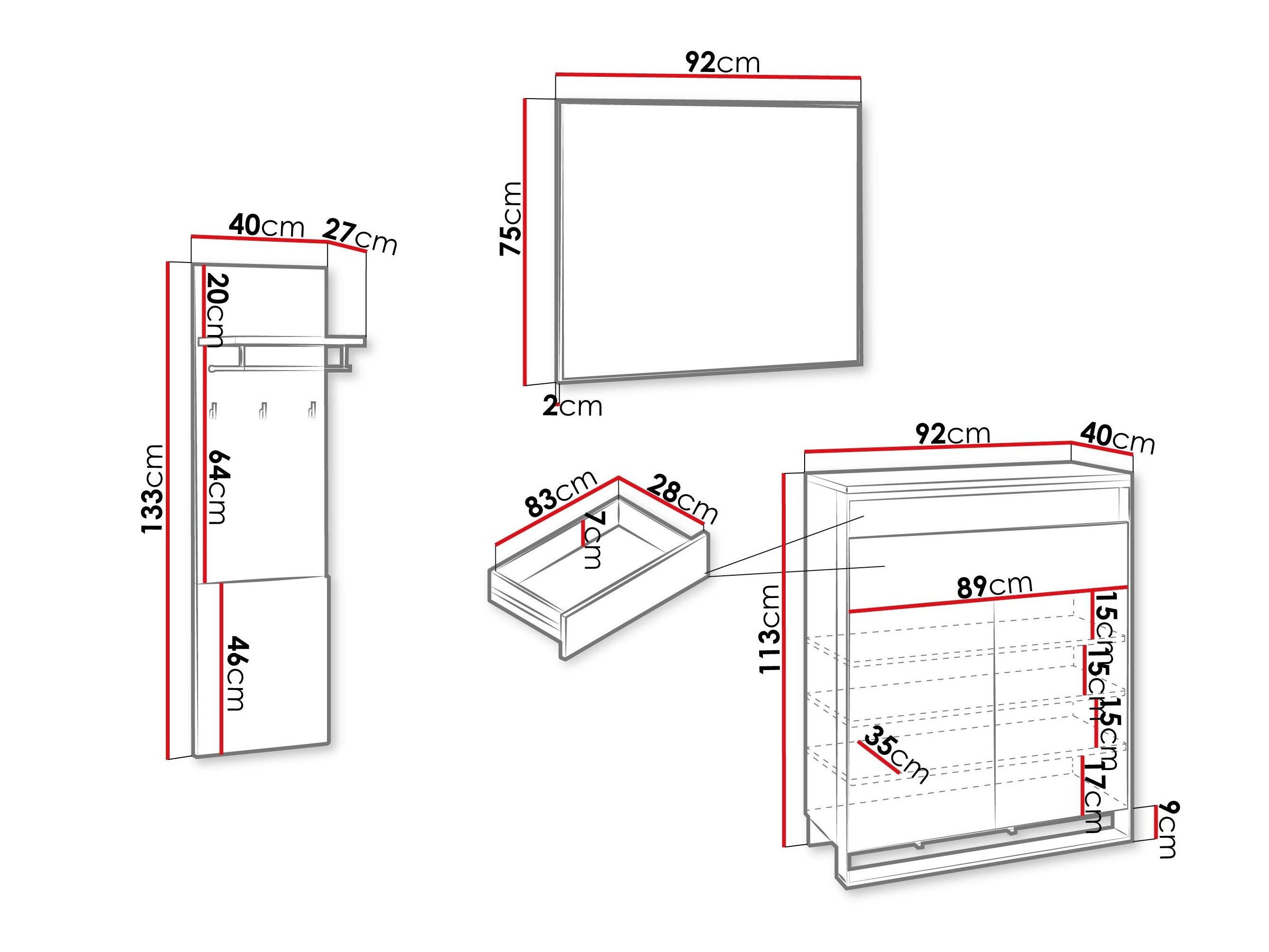 Set za hodnik Luliru 151