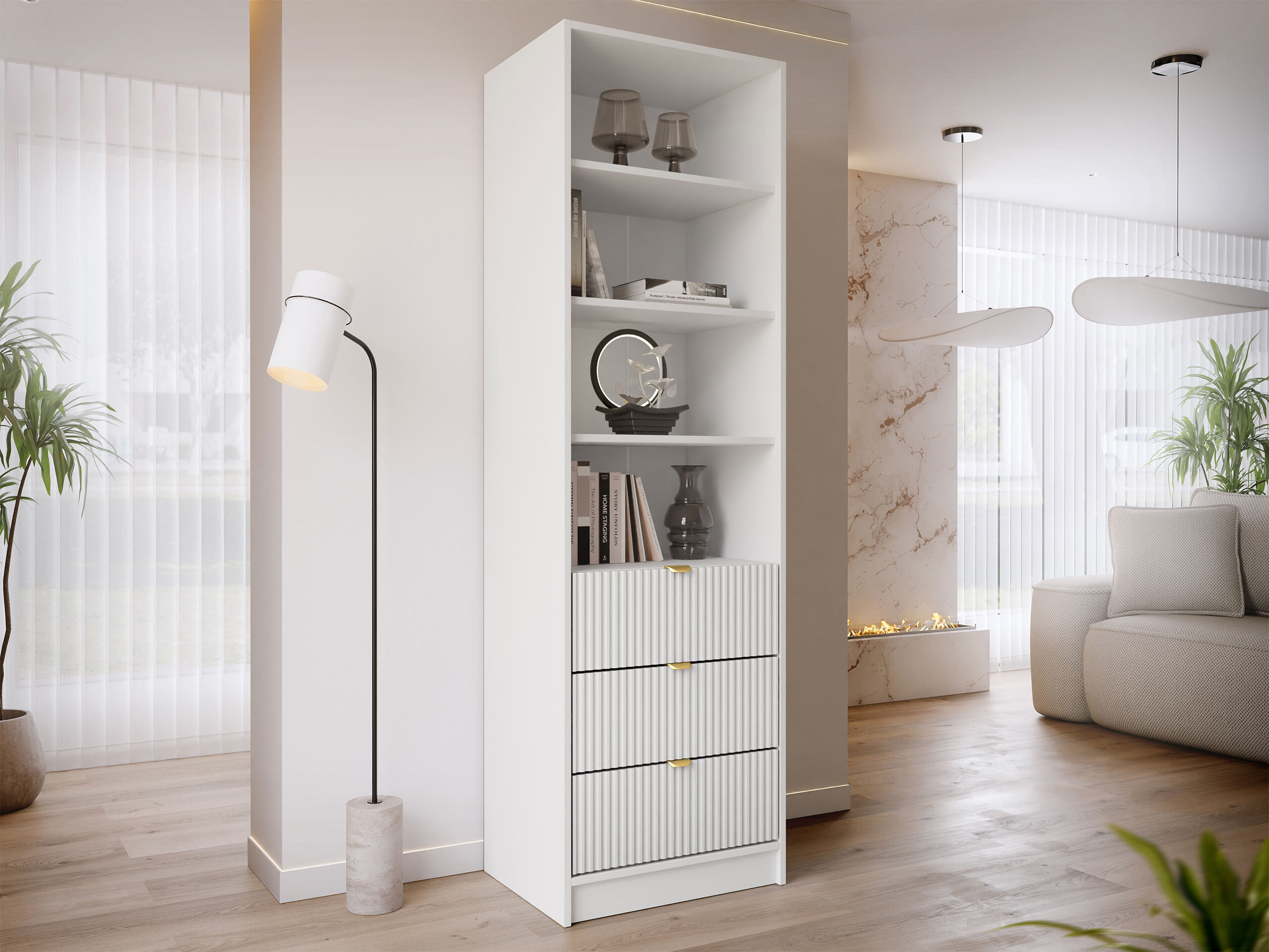 Polica Comfivo Papilio (Belo)